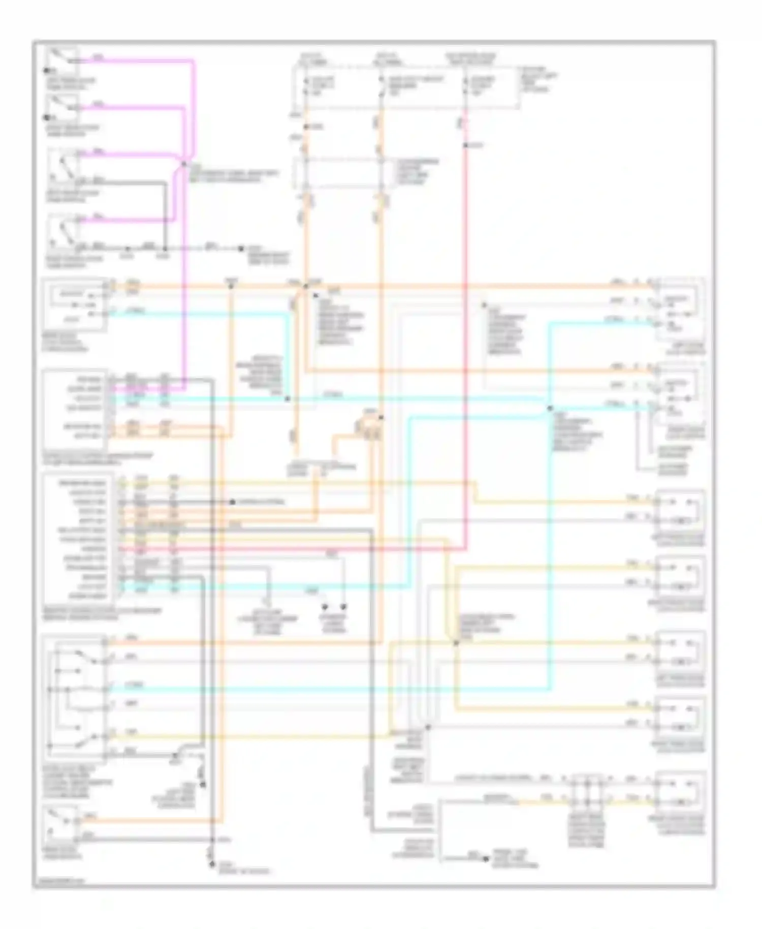 Wiring diagram i/p fuse block (left side of dash, for Chevrolet Suburban C1500  (1992-1999) (7 of 8)