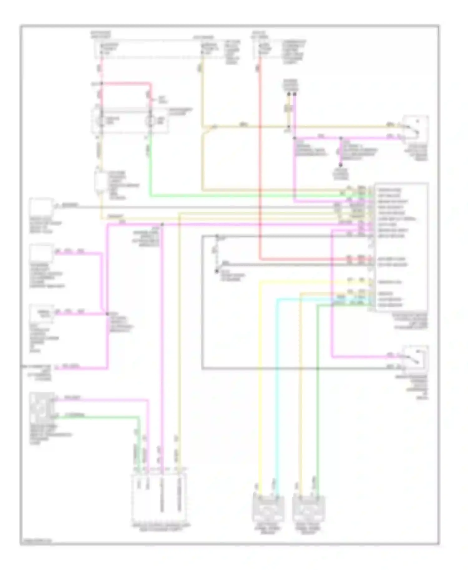 Wiring diagram left front wheel speed sensor for Chevrolet Suburban C1500  (1992-1999) (1 of 2)