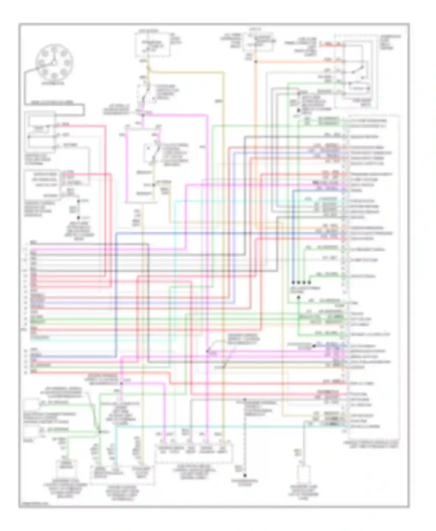 Suburban C2500 Chevrolet  (1992-1999): Wiring diagram engine performance 7.4l (vin j)s (4 of 4)