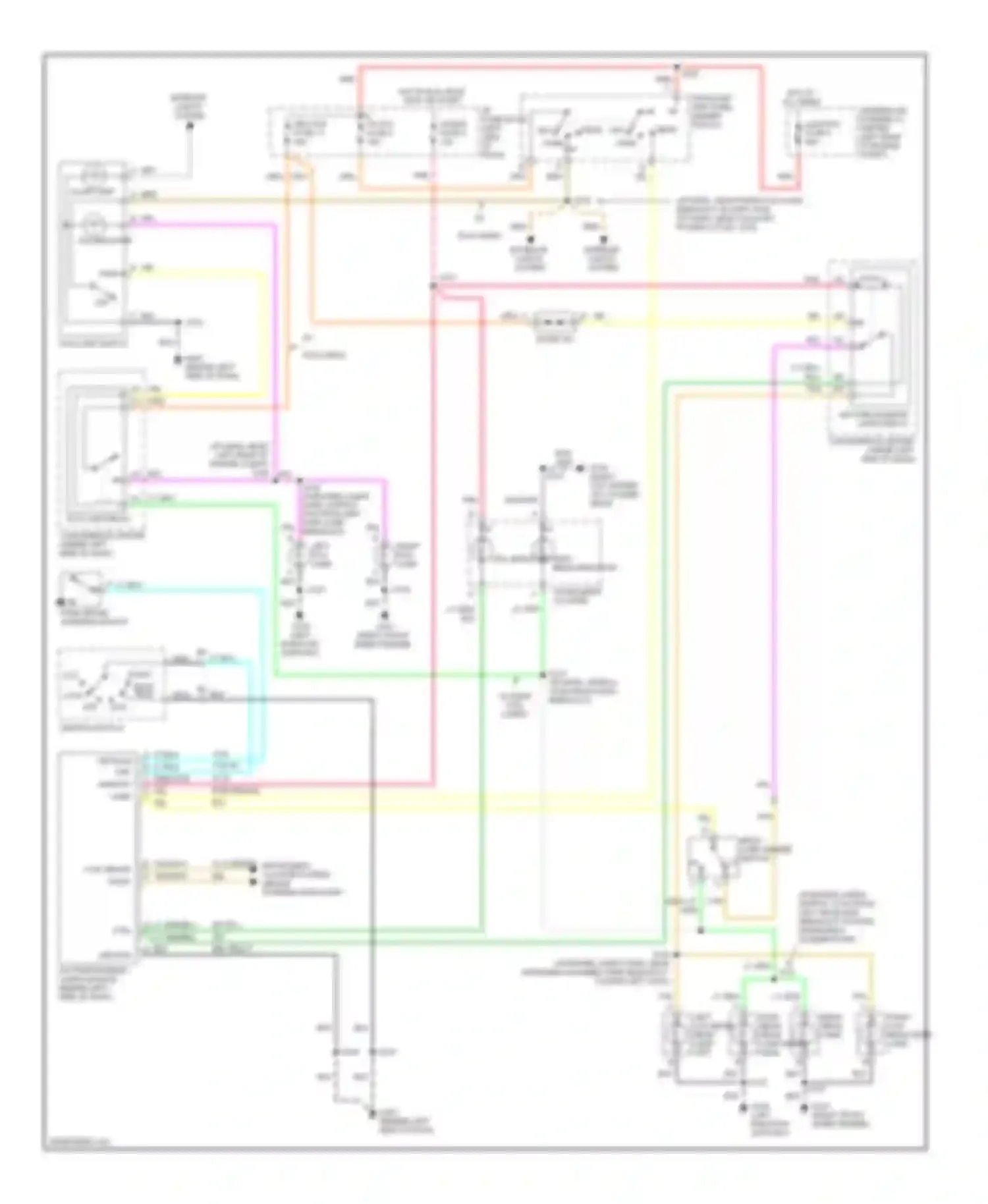Suburban C2500 Chevrolet  (1992-1999): Headlight circuit, with quad headlamps