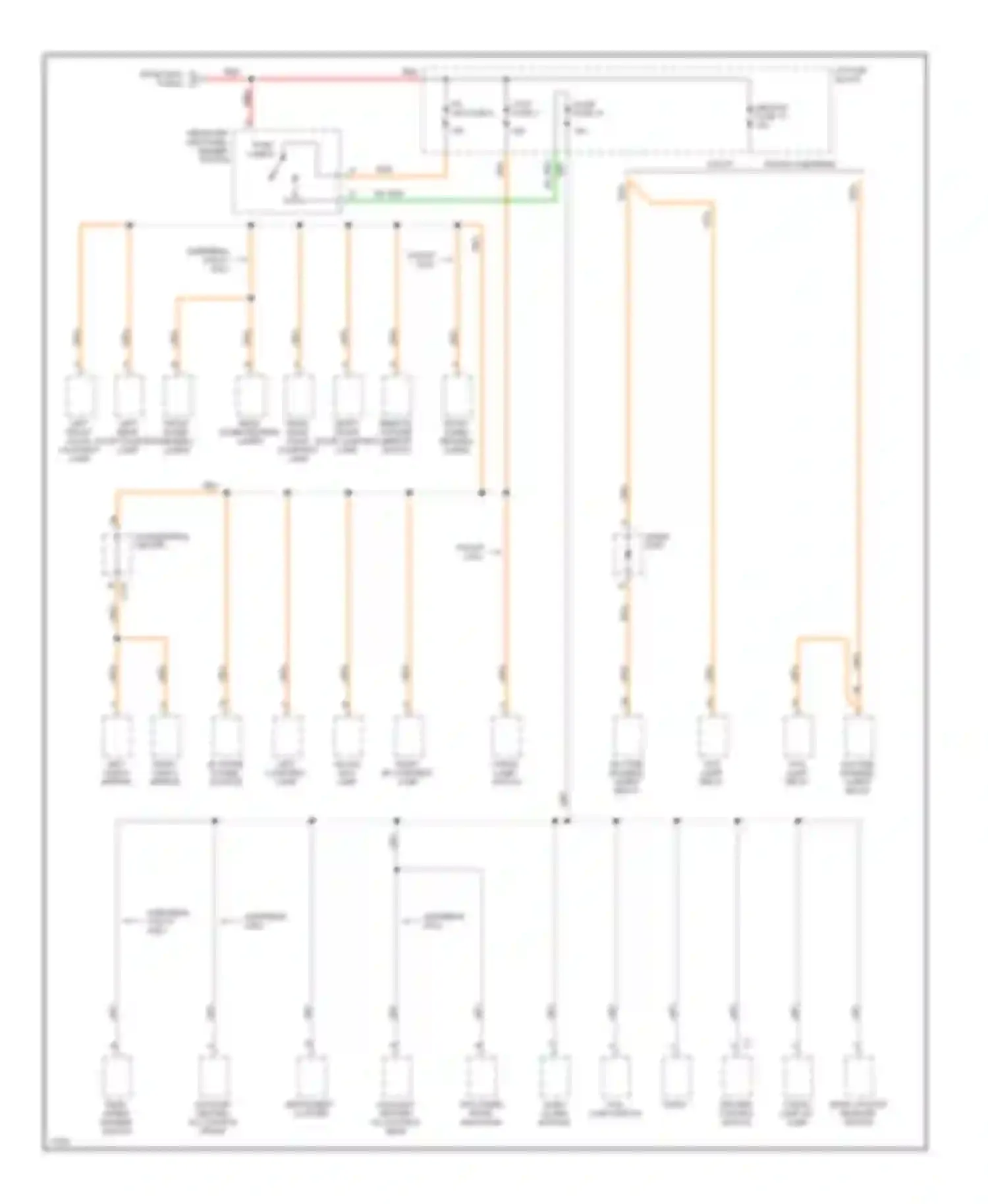 Wiring diagram right i/p courtesy lamp for Chevrolet Suburban C2500  (1992-1999) (5 of 6)