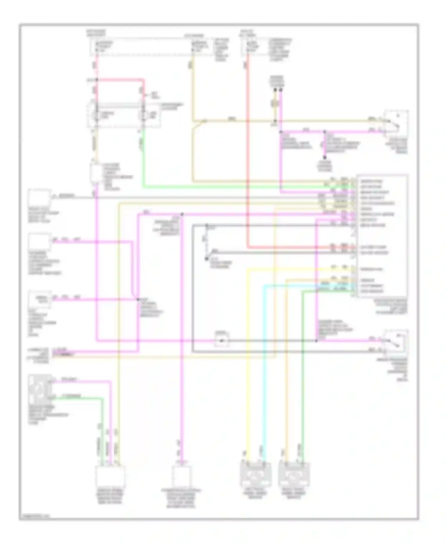 Wiring diagram vss sig diagnostic signal serial data brake ind input ebcm ground for Chevrolet Suburban C2500  (1992-1999) (1 of 1)