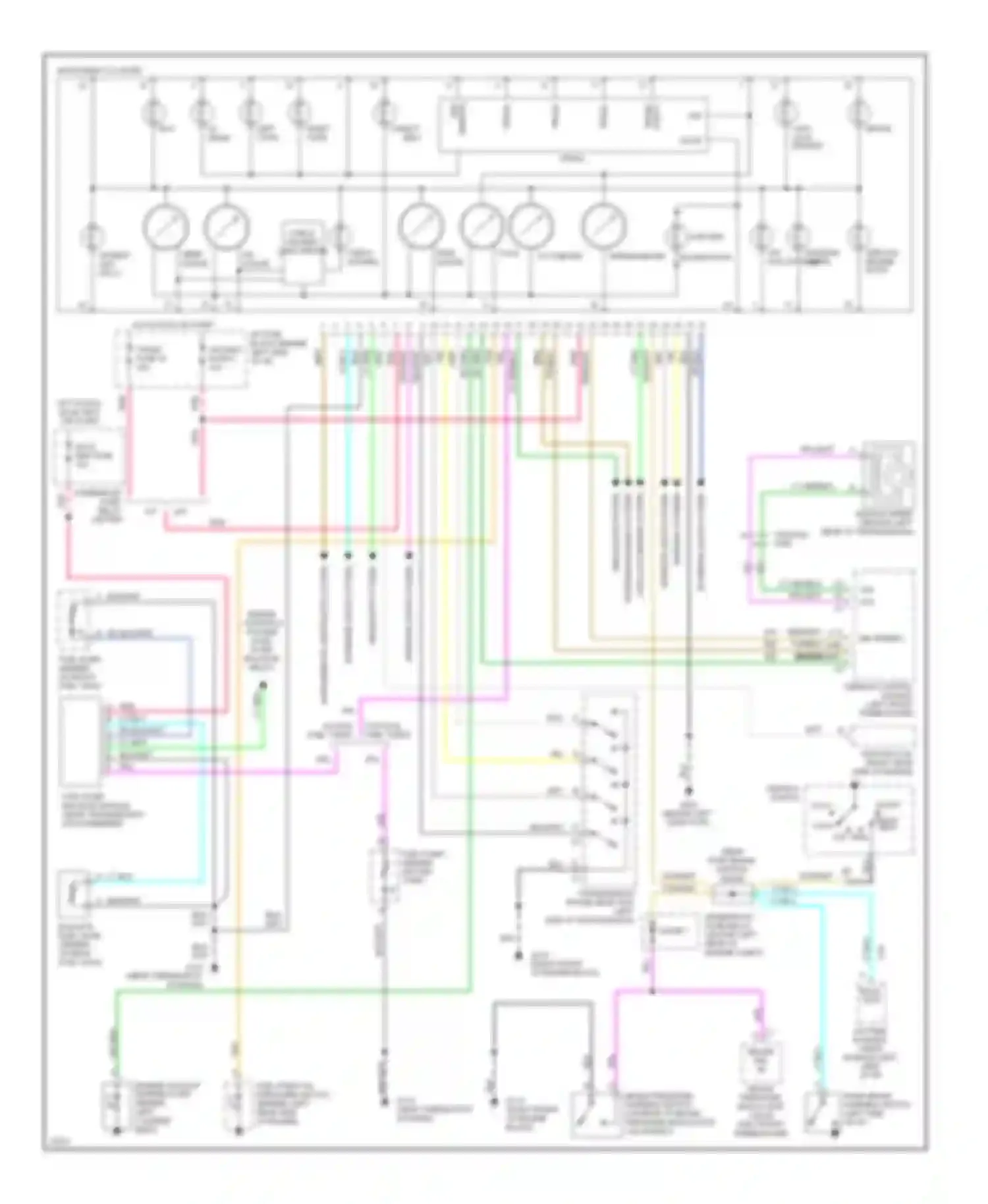 Wiring diagram hot in run, bulb test or start for Chevrolet Suburban K1500  (1992-1999) (23 of 29)