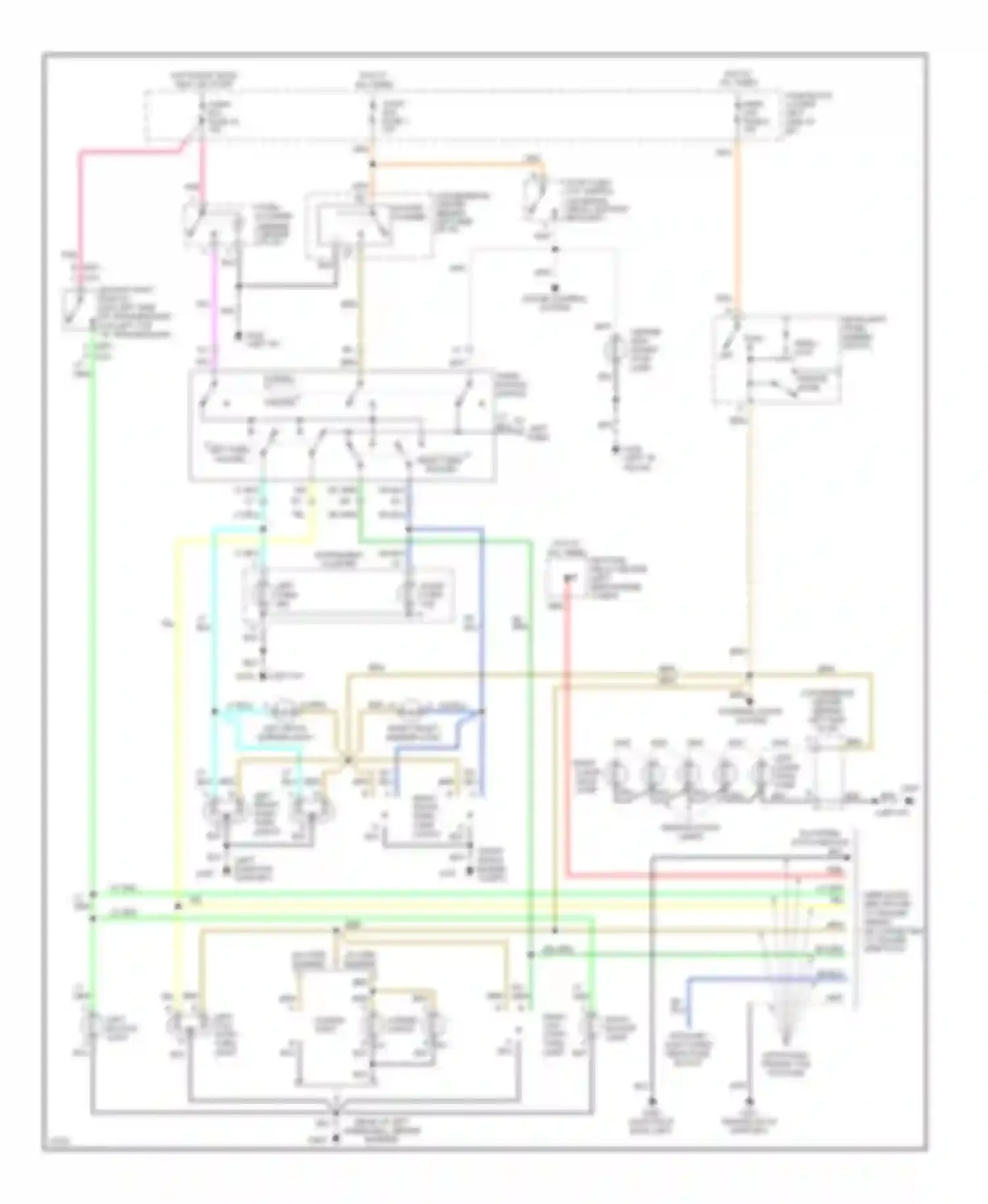 Wiring diagram left backup light for Chevrolet Suburban K1500  (1992-1999) (1 of 1)