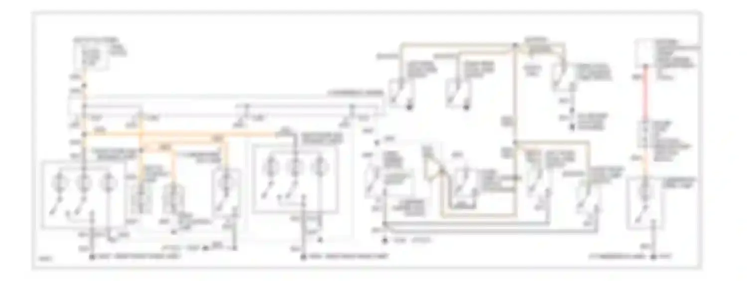 Wiring diagram blk/org for Chevrolet Suburban K2500  (1992-1999) (1 of 1)