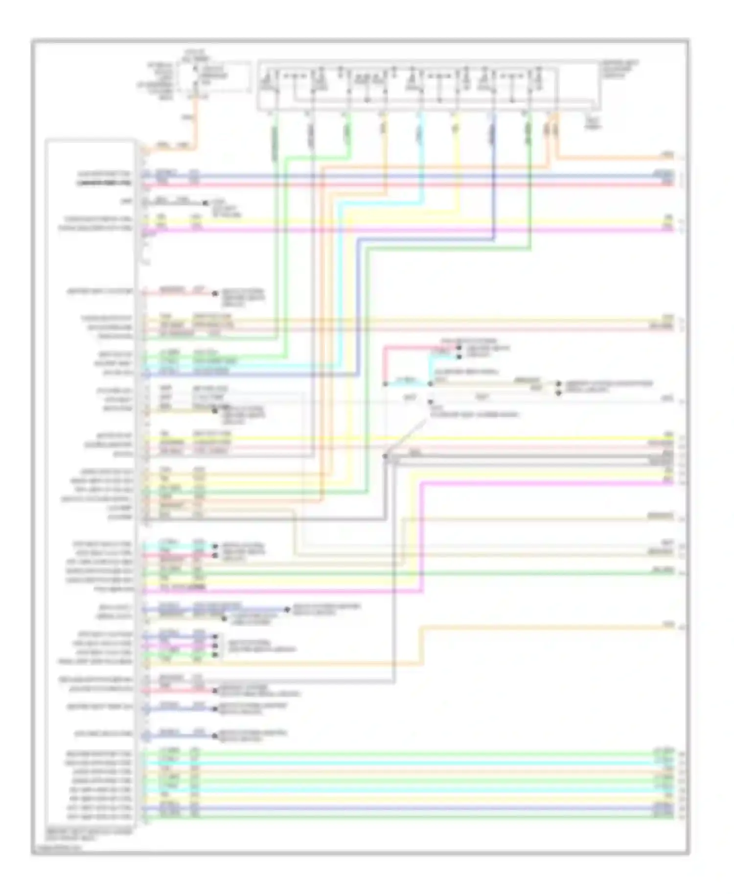 Suburban Chevrolet X (2000-2006): Memory seat circuit (1 of 2)