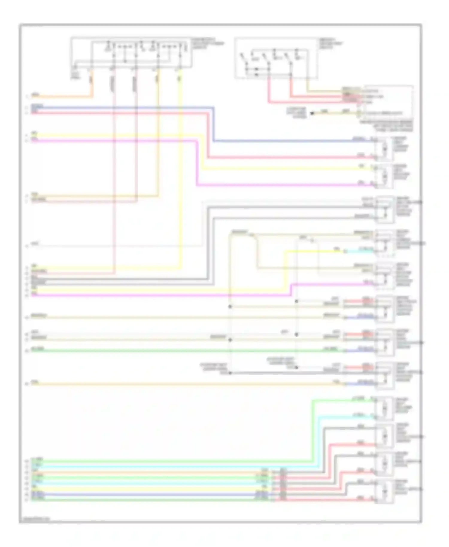 Suburban Chevrolet X (2000-2006): Memory seat circuit (2 of 2)