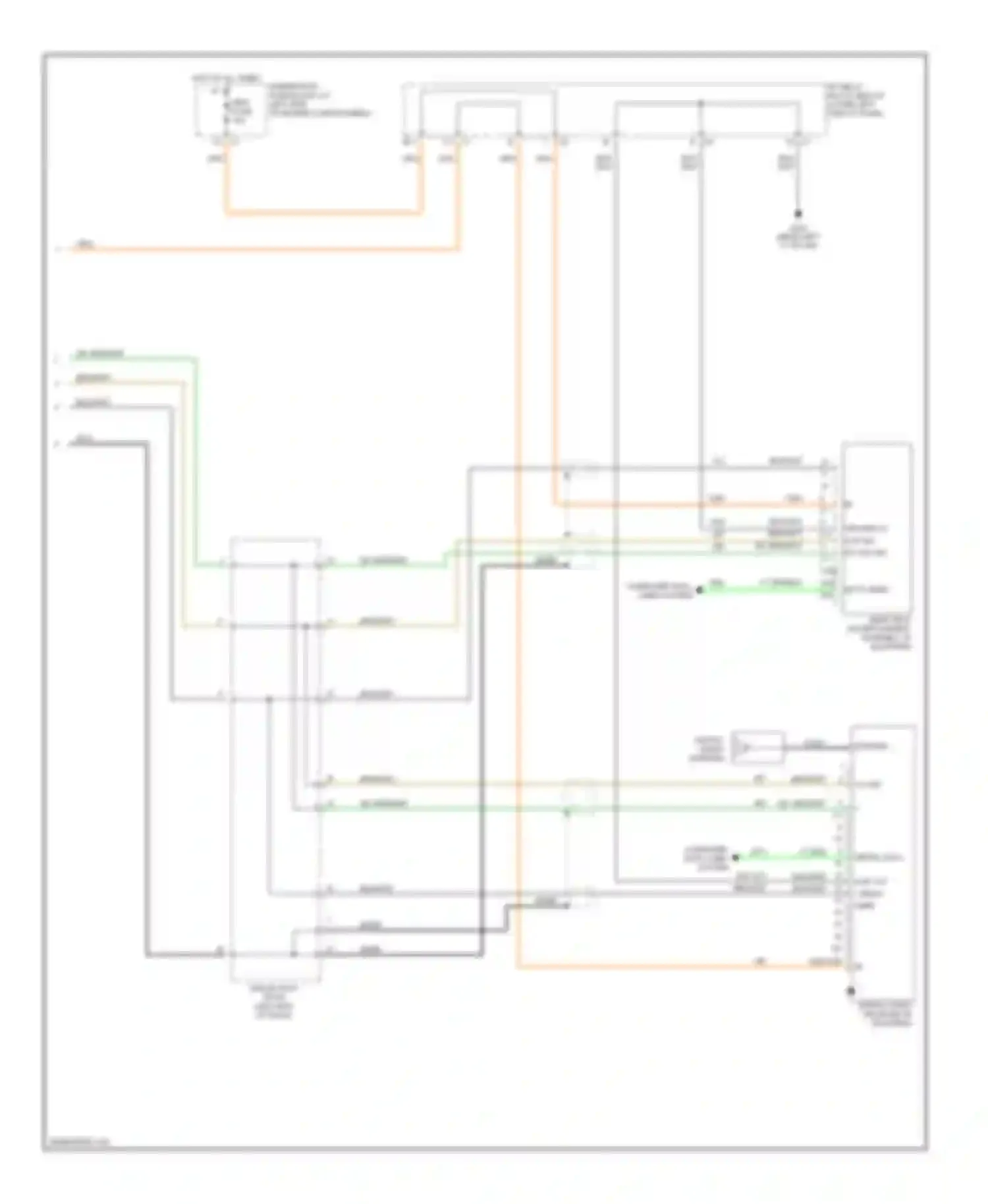 Suburban Chevrolet X (2000-2006): Mid-line radio circuit, without rear seat audio (3 of 3)