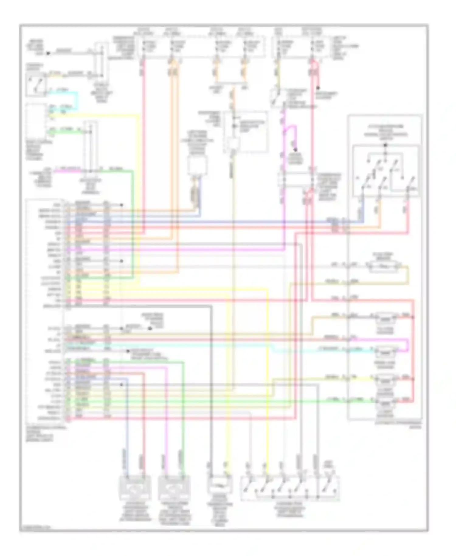 Wiring diagram a/t fluid pressure manual manual valve position switch for Chevrolet Suburban X (2000-2006)