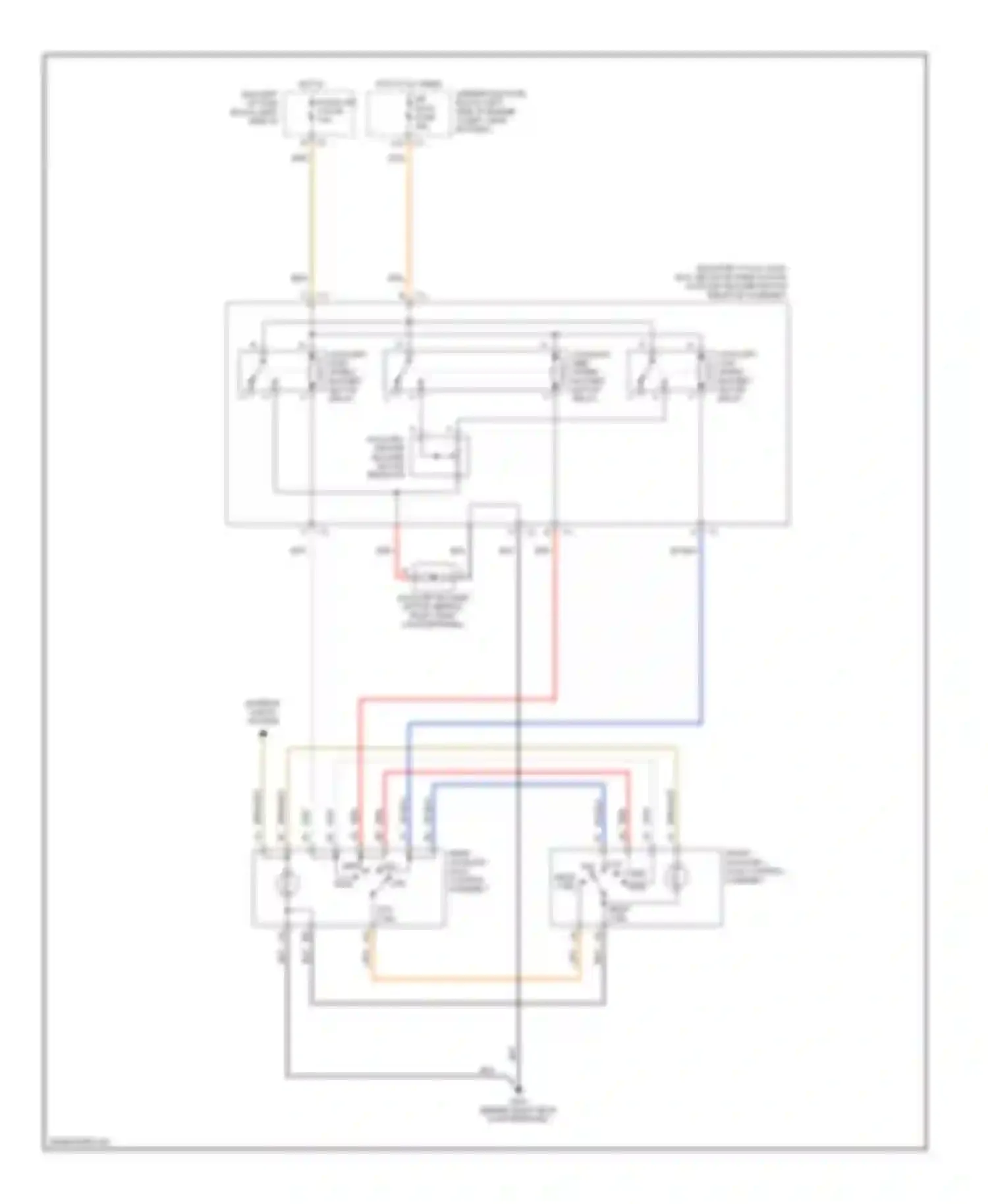 Wiring diagram auxiliary low speed blower motor relay for Chevrolet Suburban X (2000-2006)