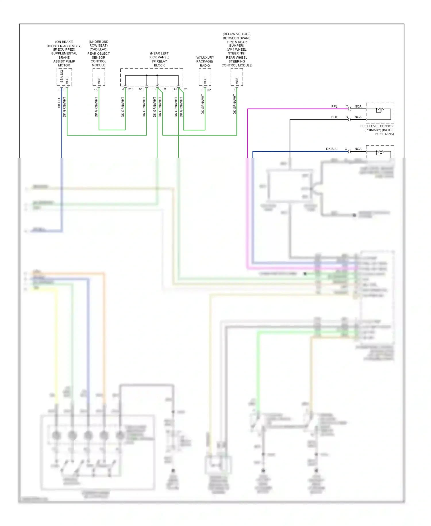 Wiring diagram blu for Chevrolet Suburban X (2000-2006) (7 of 15)