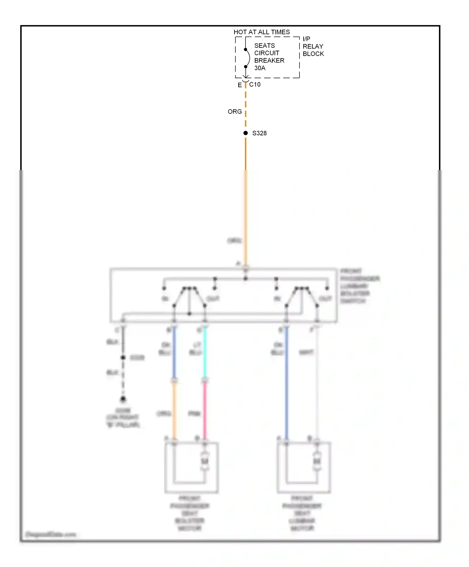 Wiring diagram blu for Chevrolet Suburban X (2000-2006) (13 of 15)