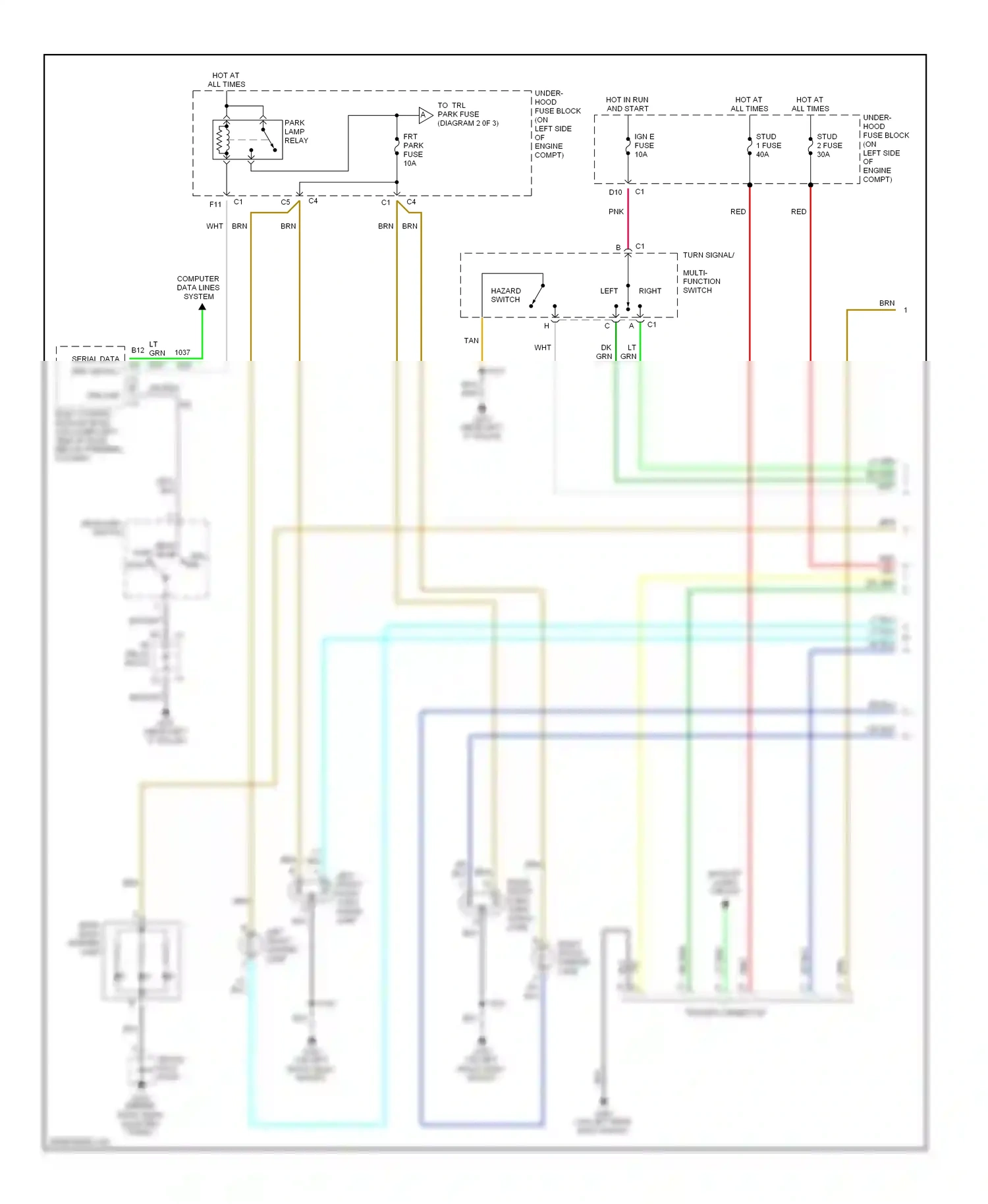 Wiring diagram blu for Chevrolet Suburban X (2000-2006) (15 of 15)