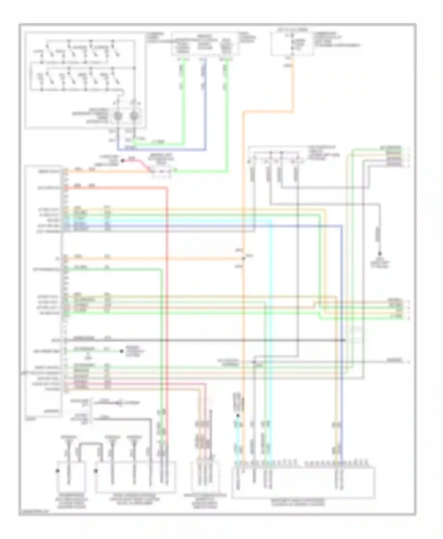 Wiring diagram body control module for Chevrolet Suburban X (2000-2006)