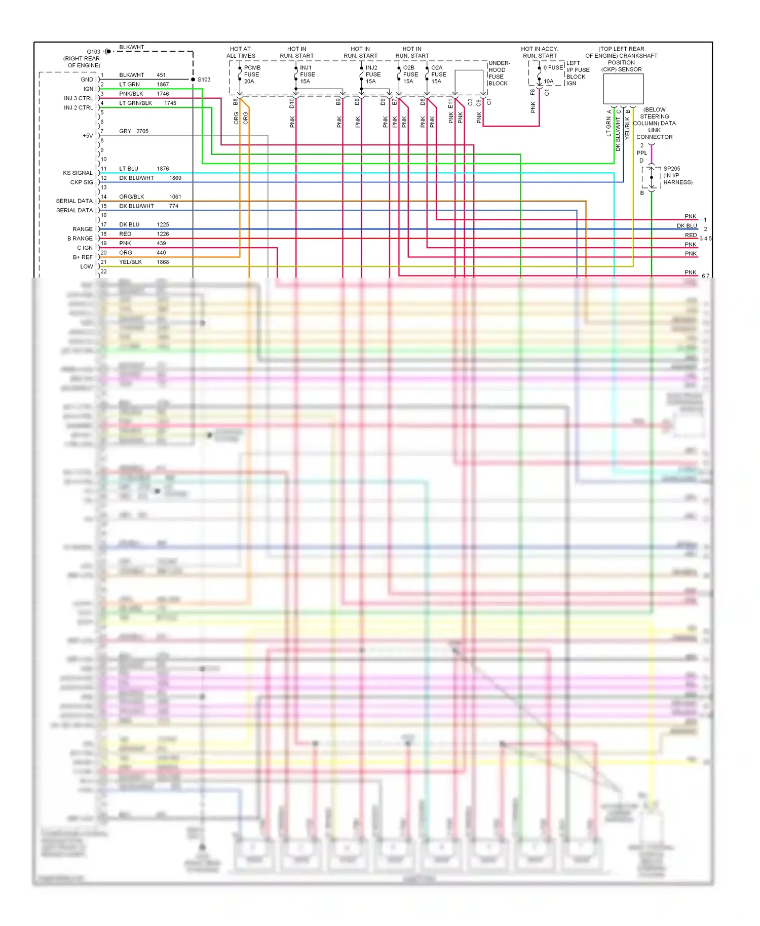 Wiring diagram electronic suspension module for Chevrolet Suburban X (2000-2006) (1 of 1)