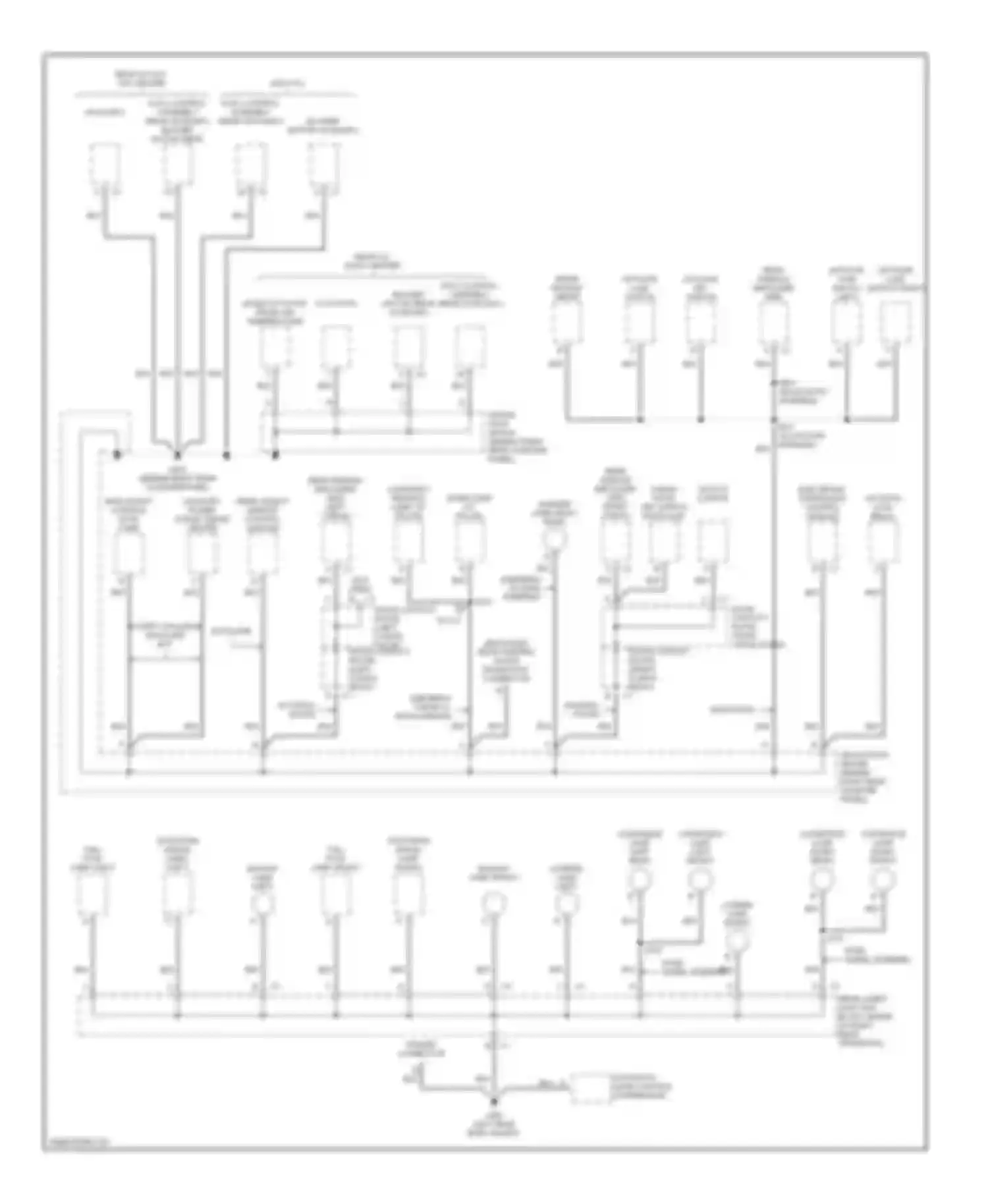 Wiring diagram except avalance/ escalade ext for Chevrolet Suburban X (2000-2006)