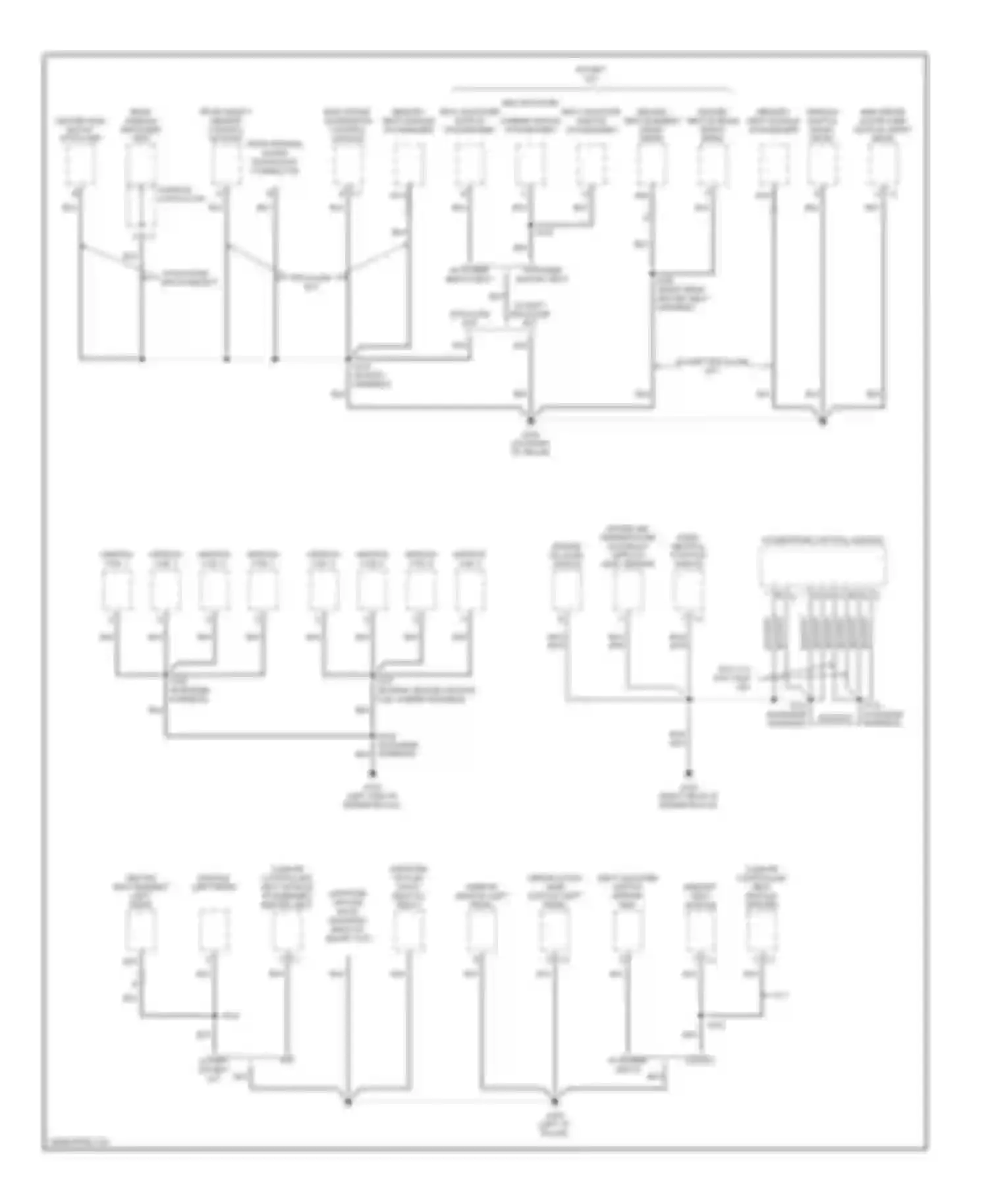 Wiring diagram except escalade ext for Chevrolet Suburban X (2000-2006)
