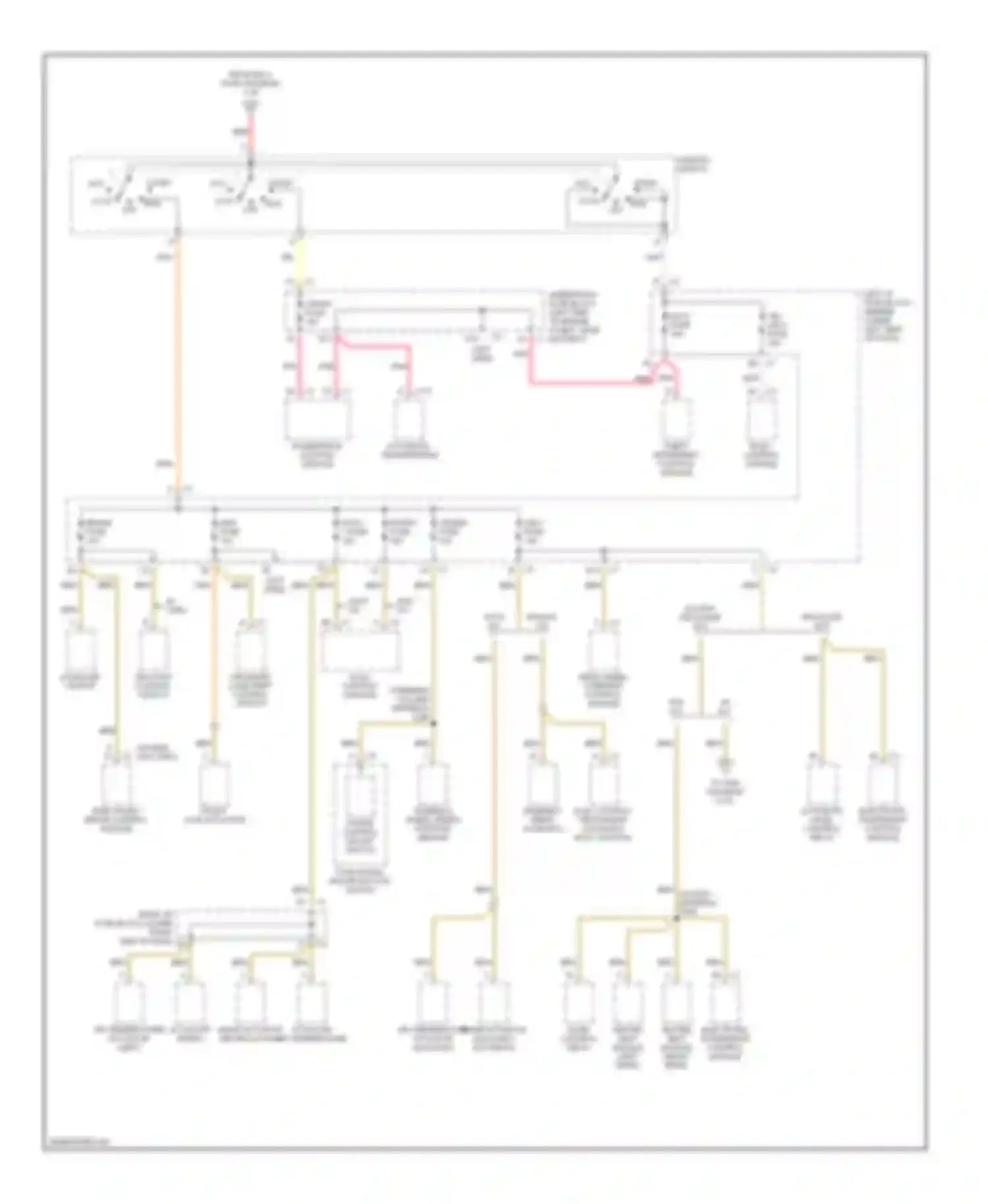 Wiring diagram except escalade ext for Chevrolet Suburban X (2000-2006)
