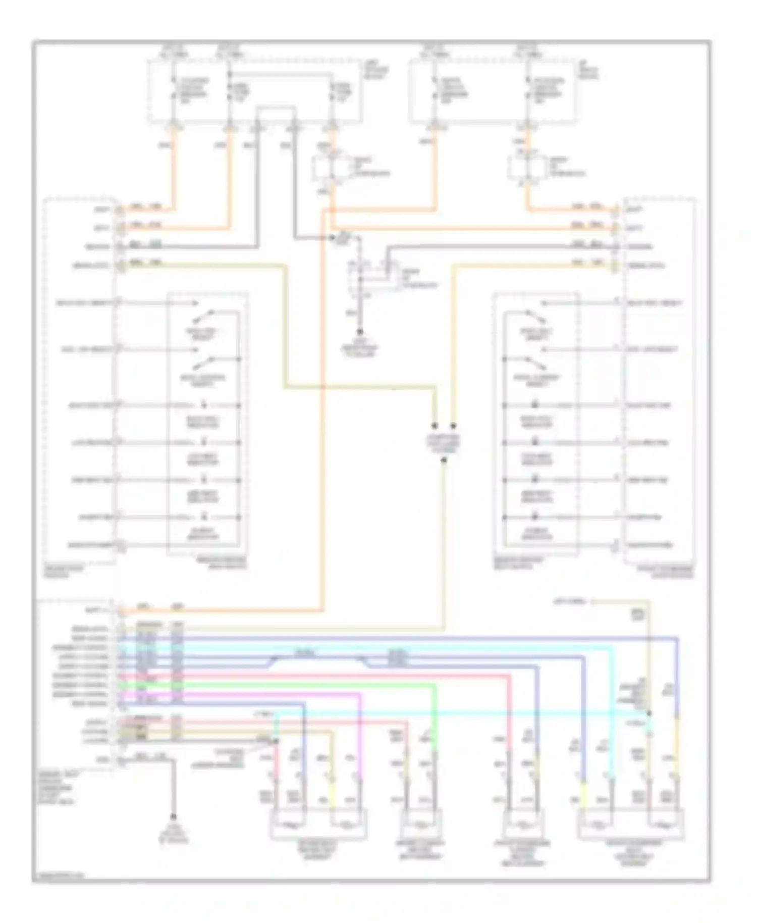 Wiring diagram front passenger cushion heated seat element for Chevrolet Suburban X (2000-2006)