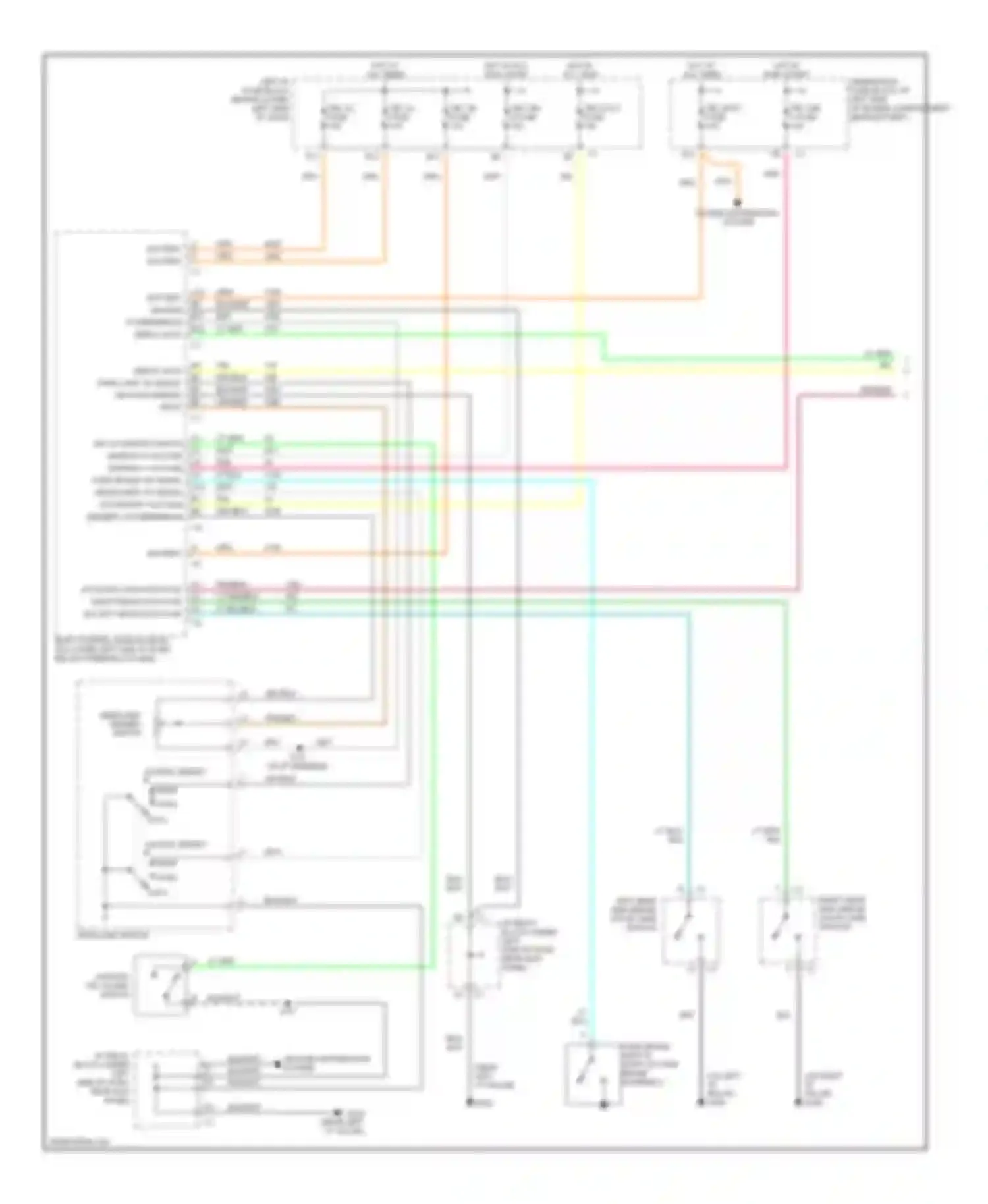 Wiring diagram headlamp switch for Chevrolet Suburban X (2000-2006)