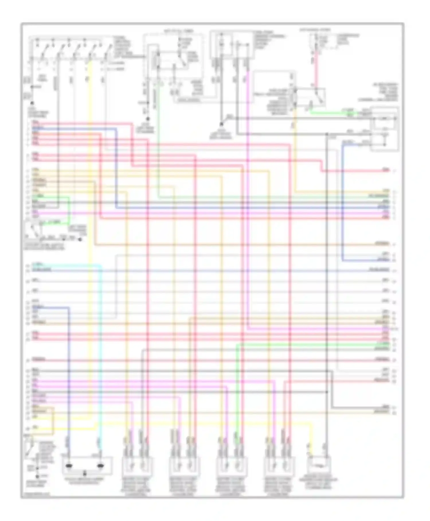 Wiring diagram under- hood fuse block for Chevrolet Suburban X (2000-2006)