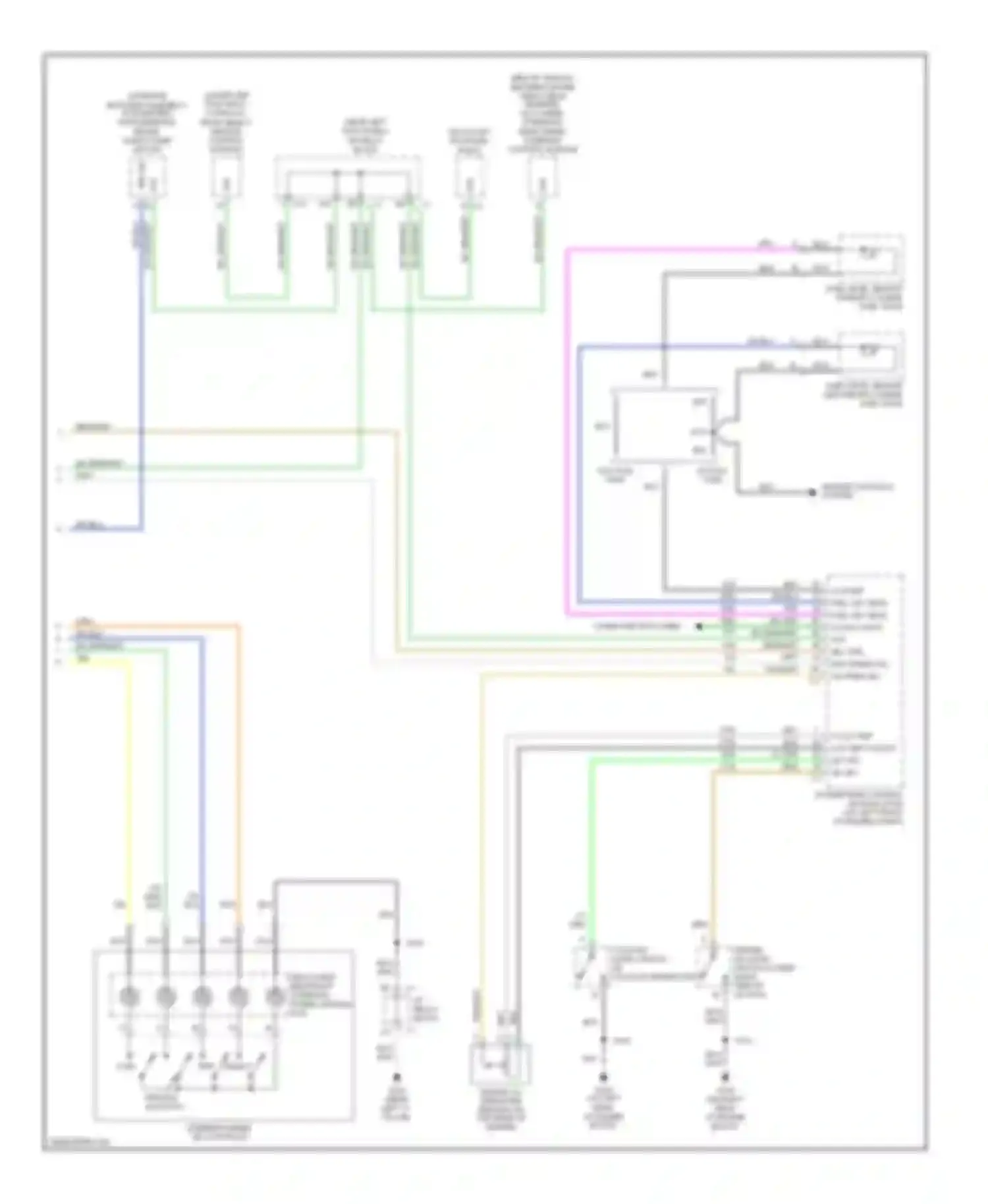 Wiring diagram inflatable restraint steering wheel module coil for Chevrolet Suburban X (2000-2006)