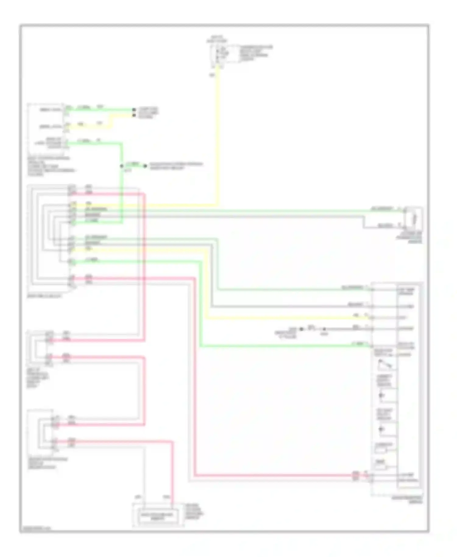 Wiring diagram inside rearview mirror for Chevrolet Suburban X (2000-2006)