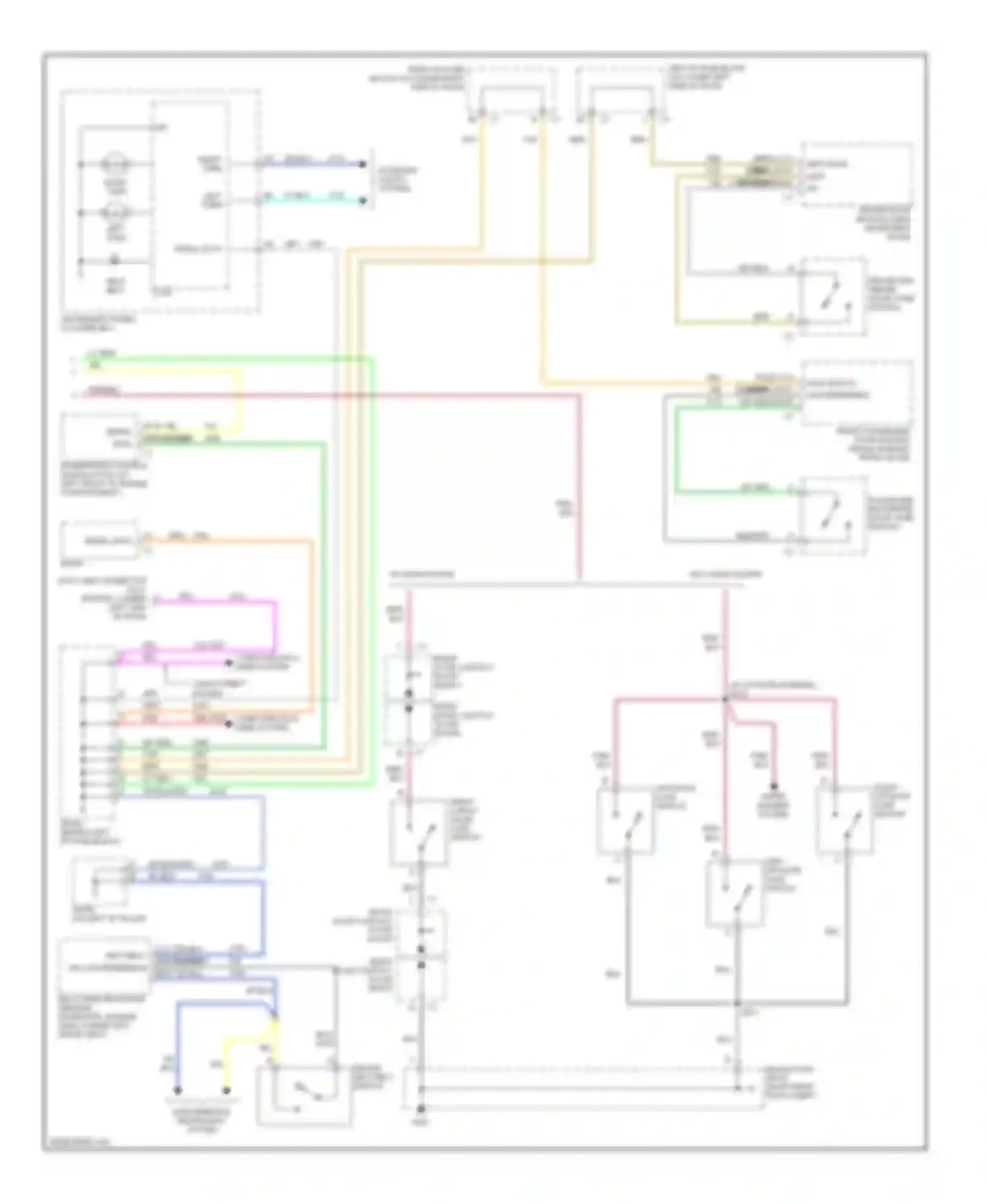 Wiring diagram driver seat belt switch for Chevrolet Suburban X (2000-2006)