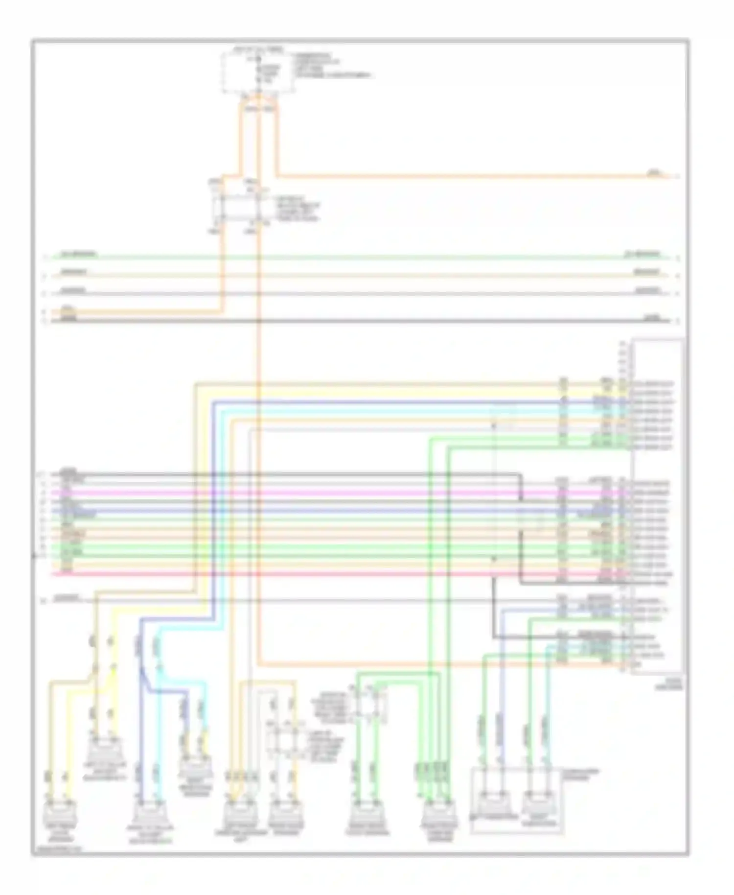 Wiring diagram left subwoofer for Chevrolet Suburban X (2000-2006)