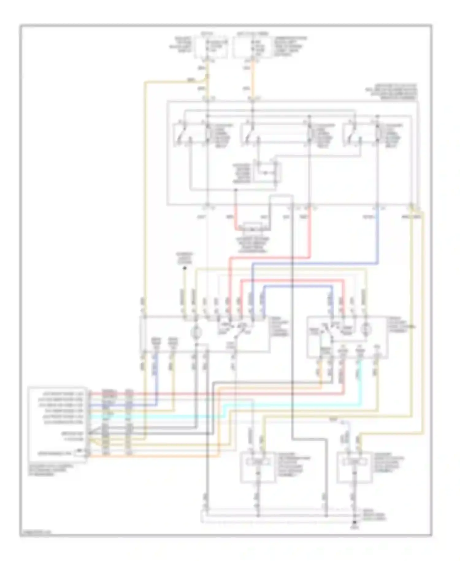 Wiring diagram rear enable ctrl for Chevrolet Suburban X (2000-2006)