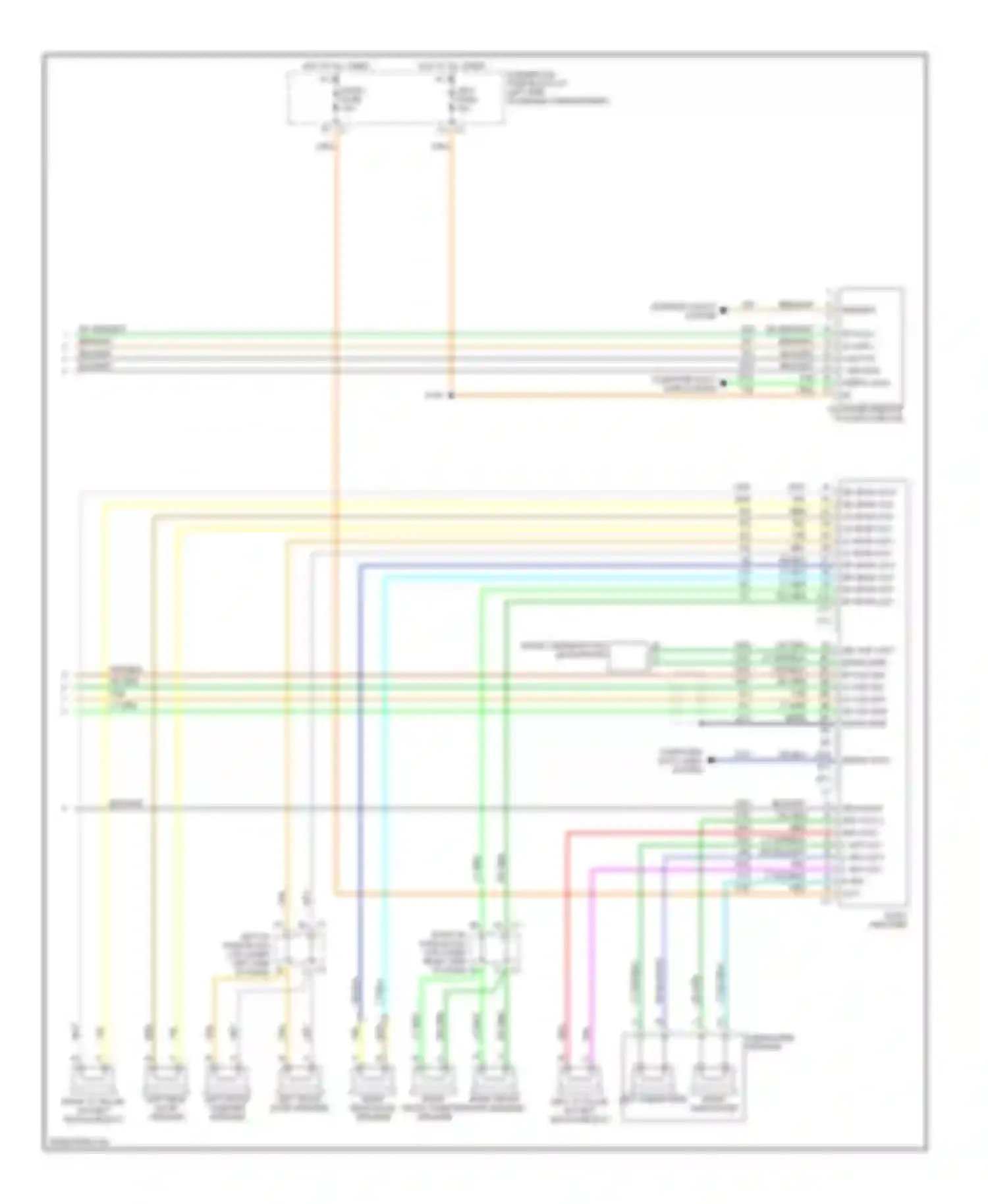 Wiring diagram right front door speaker right front tweeter speaker for Chevrolet Suburban X (2000-2006) (1 of 2)