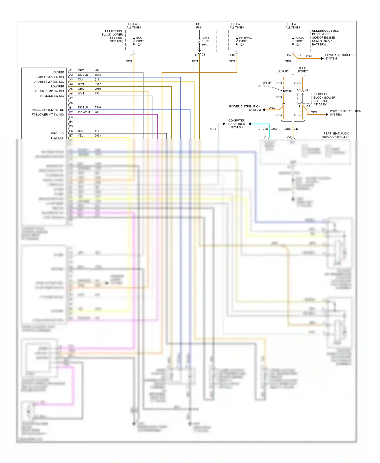 Wiring diagram run for Chevrolet Suburban X (2000-2006) (2 of 14)