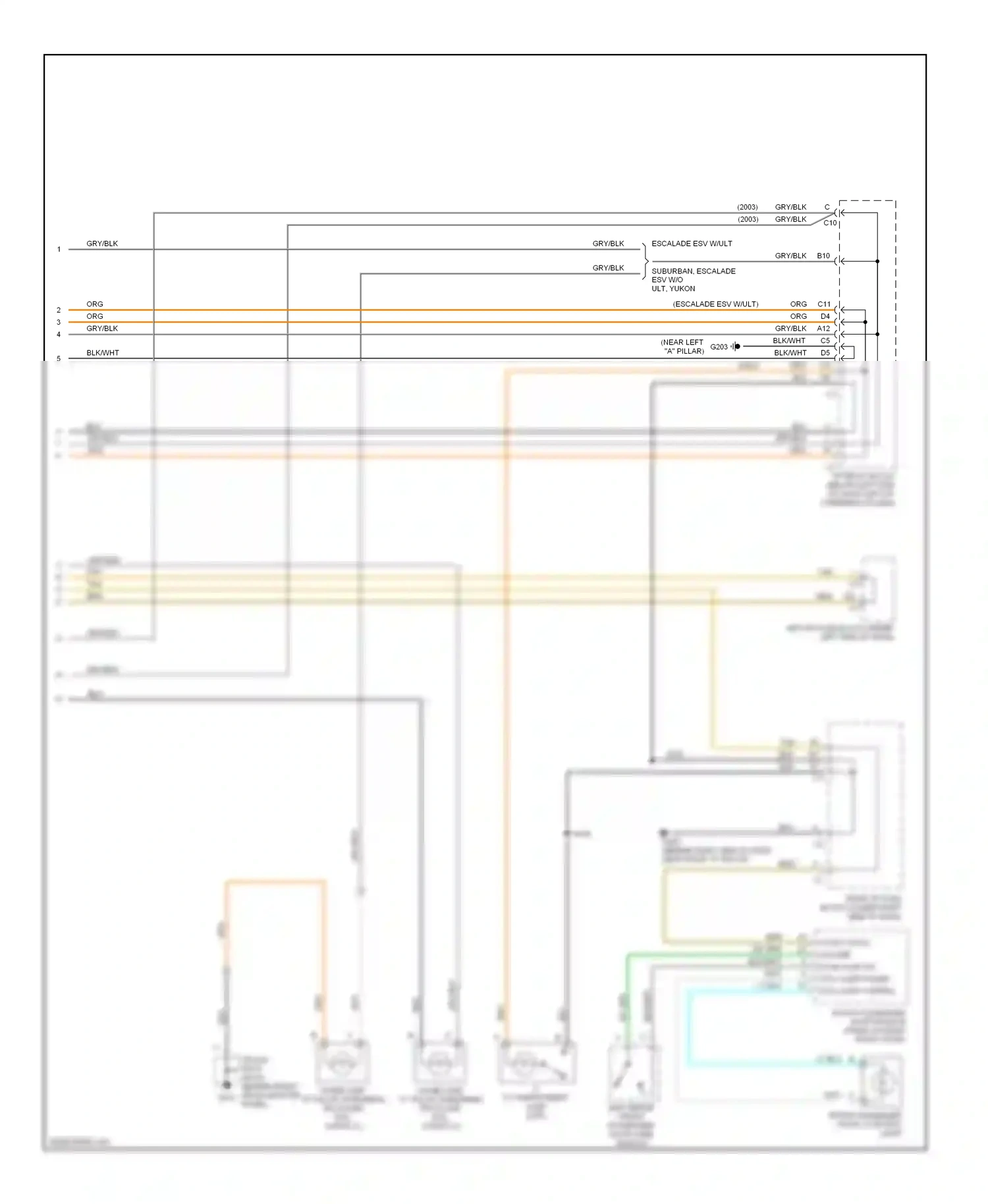 Wiring diagram splice pack for Chevrolet Suburban X (2000-2006) (2 of 23)
