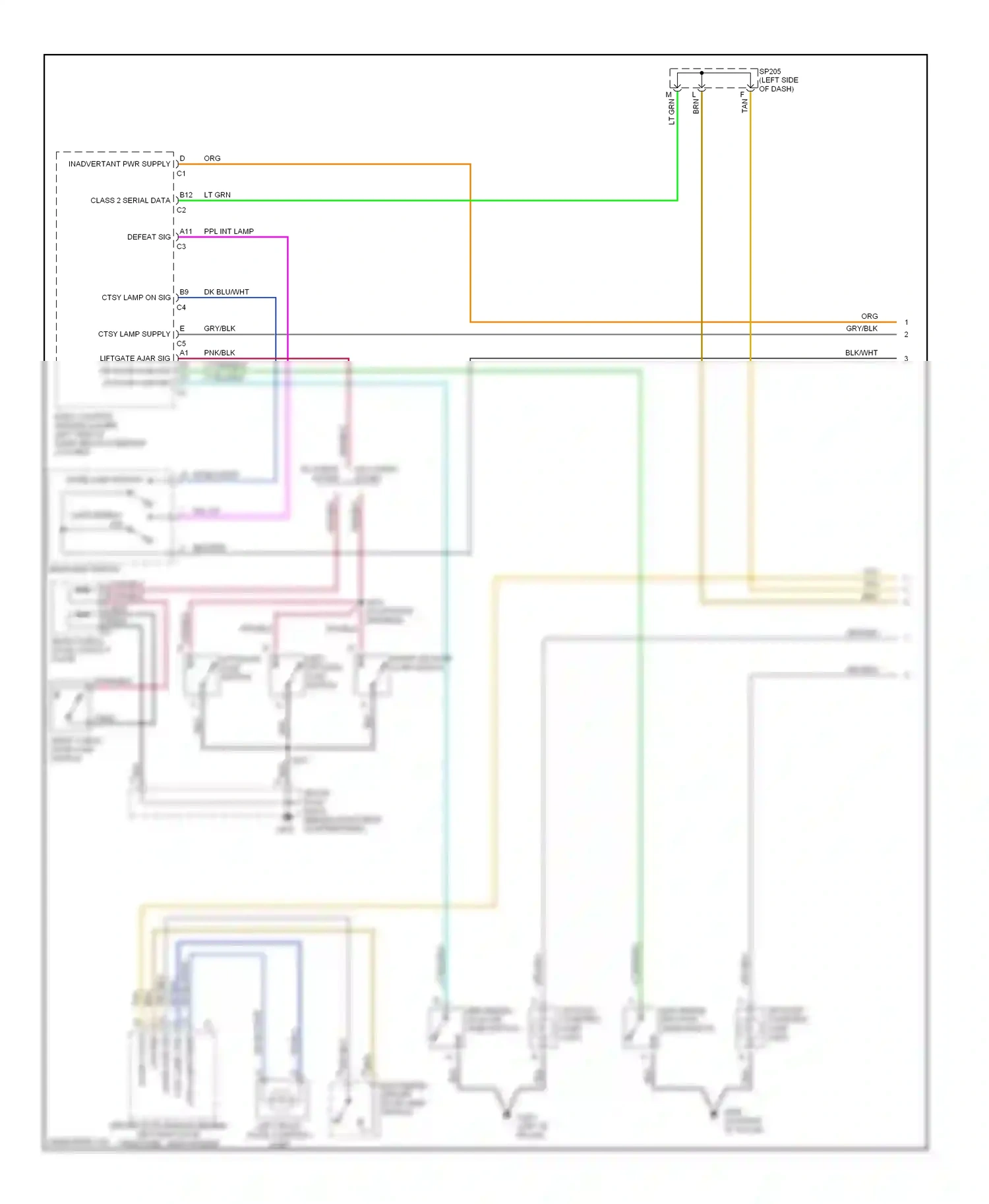 Wiring diagram splice pack for Chevrolet Suburban X (2000-2006) (1 of 23)