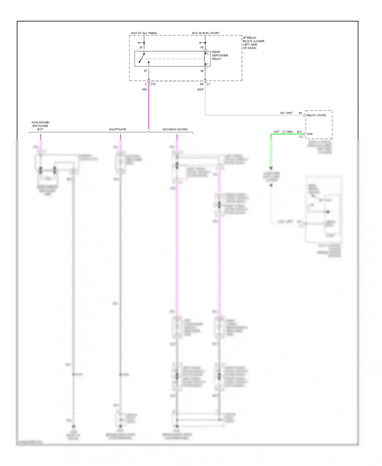 Wiring diagram splice pack for Chevrolet Suburban X (2000-2006) (10 of 23)