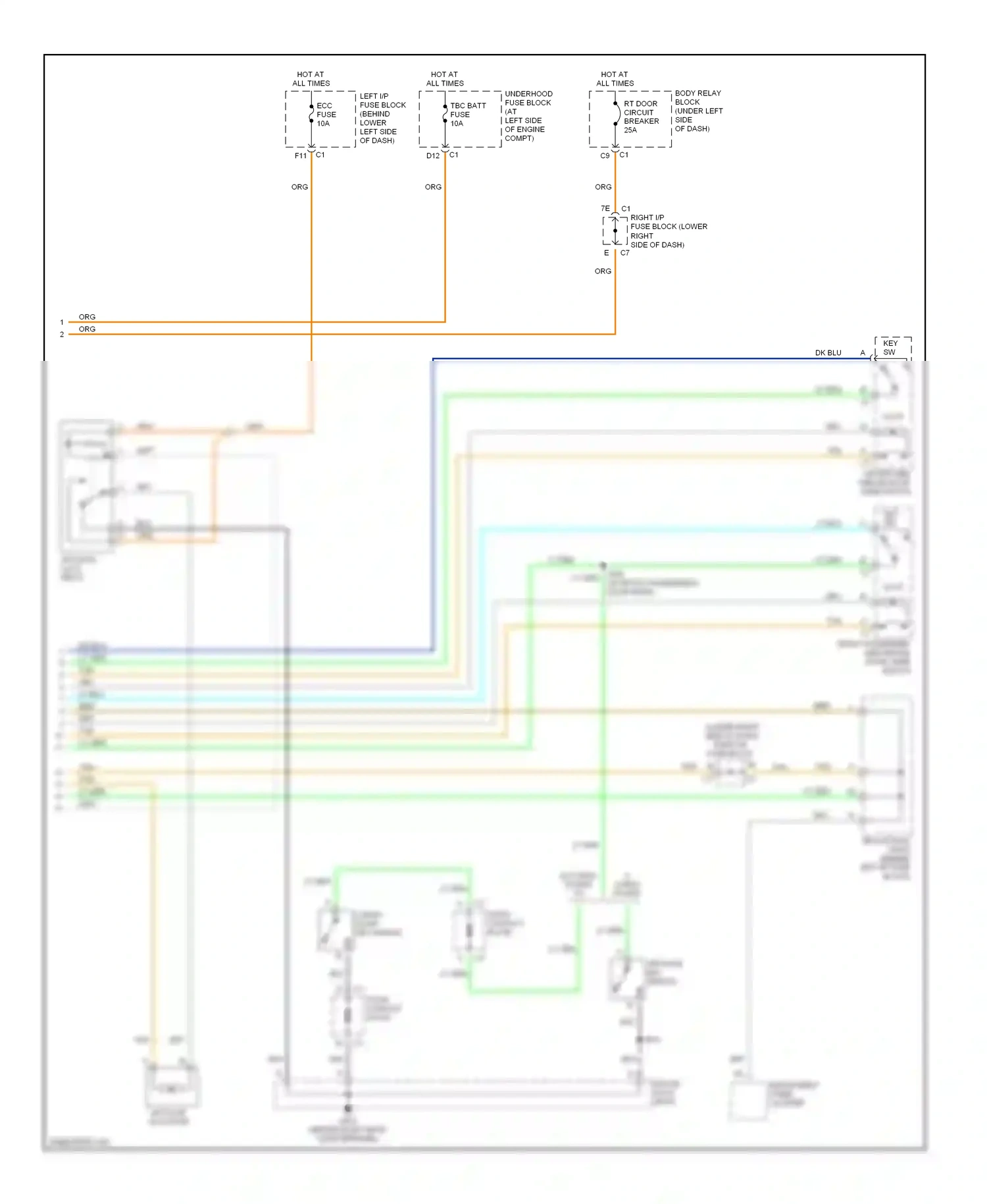 Wiring diagram splice pack for Chevrolet Suburban X (2000-2006) (15 of 23)