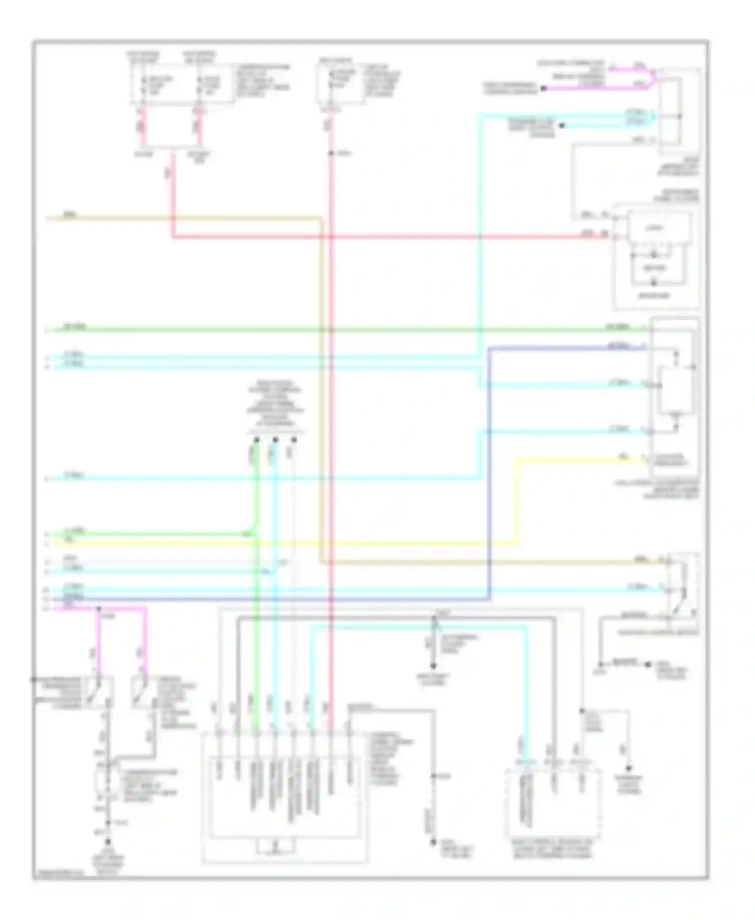 Wiring diagram steering wheel pos marker pulse sig for Chevrolet Suburban X (2000-2006)