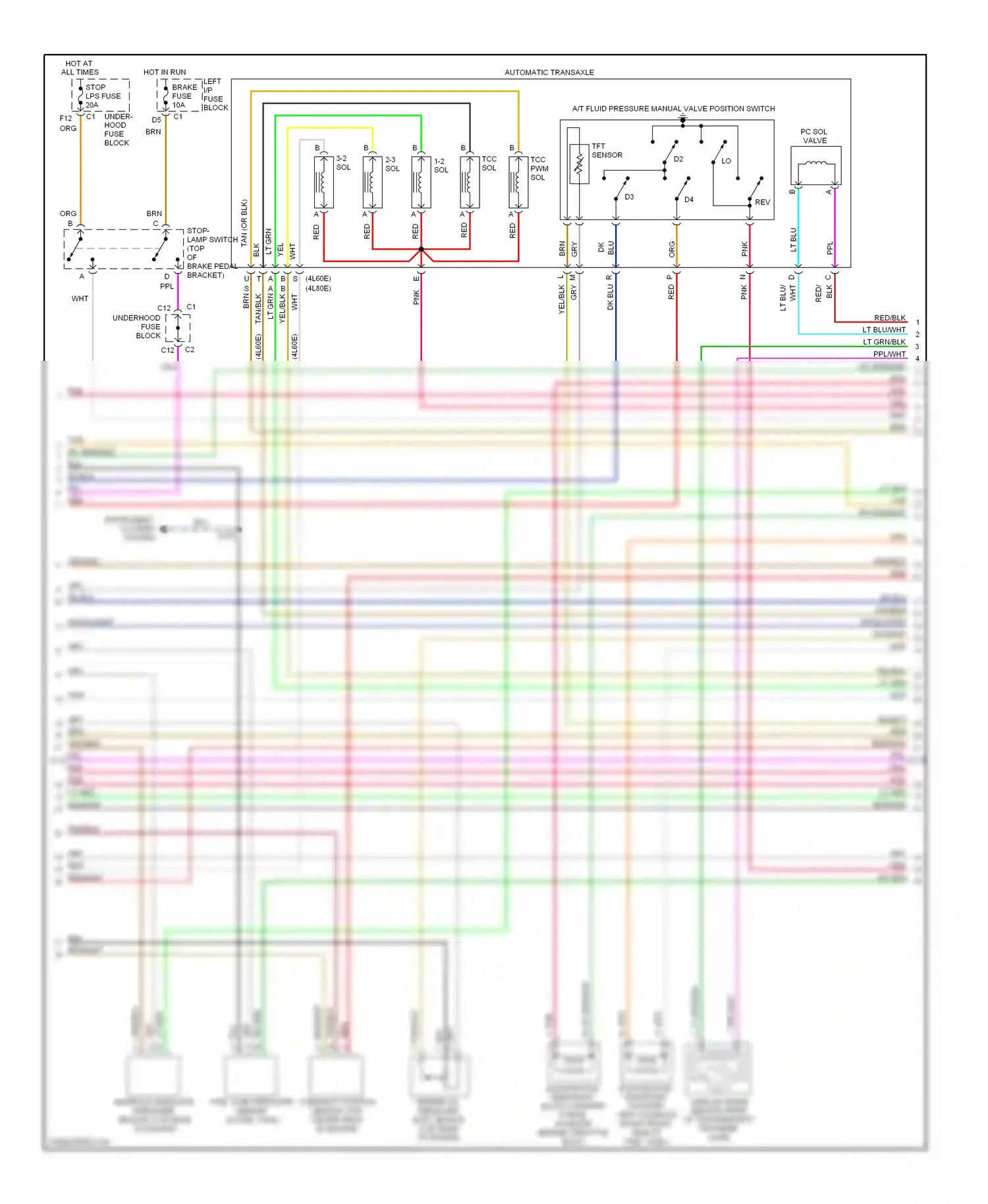 Wiring diagram tan for Chevrolet Suburban X (2000-2006) (37 of 82)