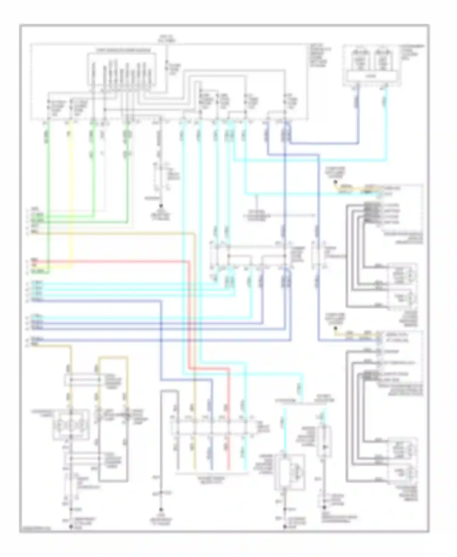 Wiring diagram turn signal/flasher module for Chevrolet Suburban X (2000-2006)