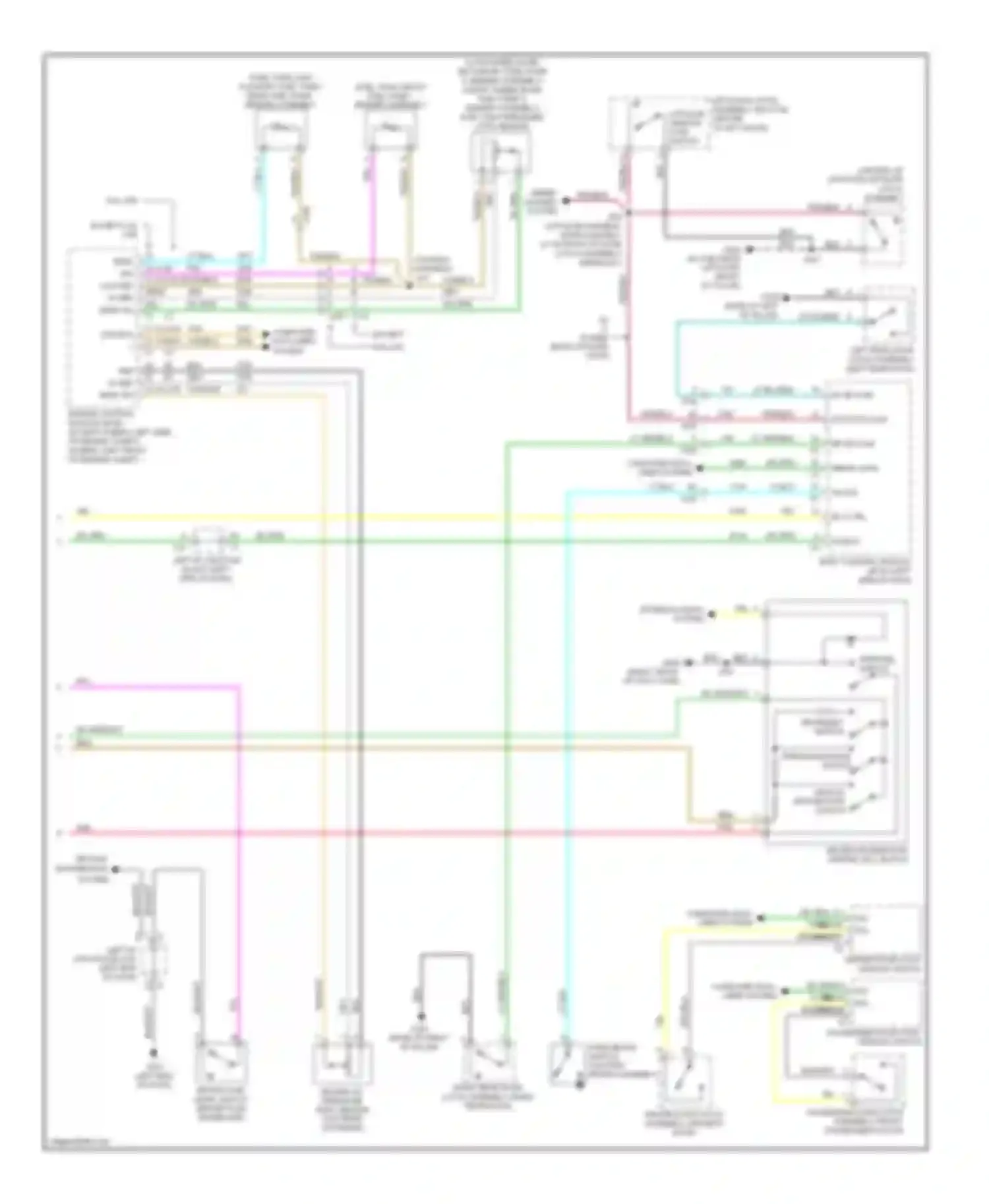 Suburban Chevrolet XI (2007-2013): Instrument cluster circuit (2 of 2)