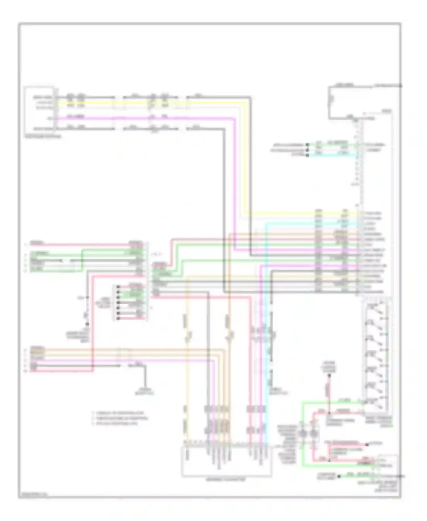 Suburban Chevrolet XI (2007-2013): Navigation circuit, without uqs & uqa (3 of 3)