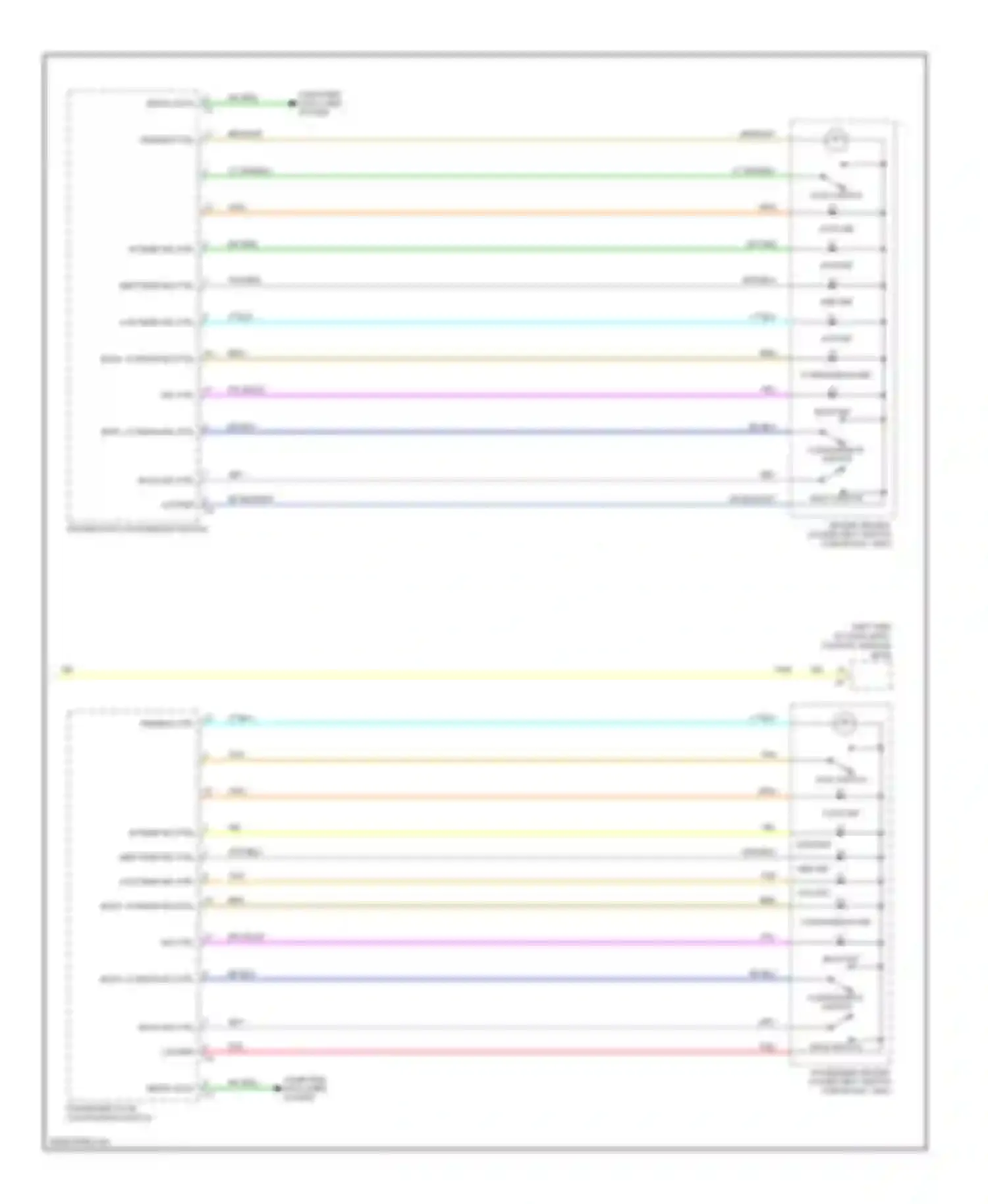 Wiring diagram back sw ctrl for Chevrolet Suburban XI (2007-2013)