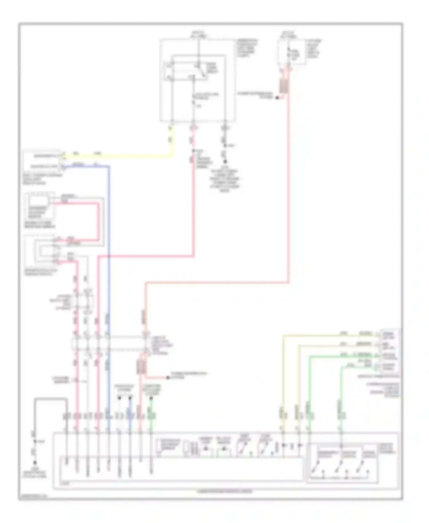 Wiring diagram backup lp ctrl for Chevrolet Suburban XI (2007-2013)