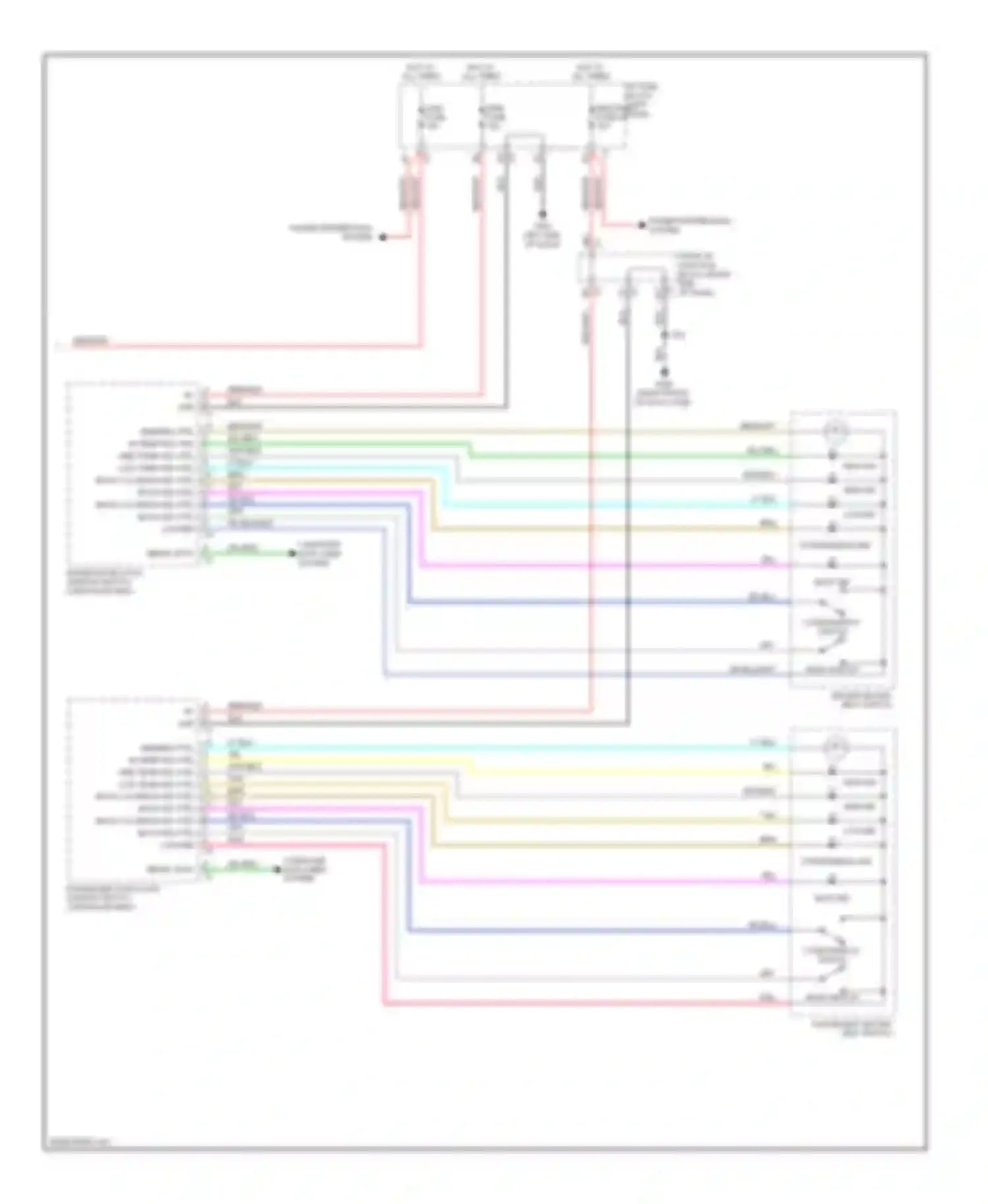 Wiring diagram driver door lock/ window switch for Chevrolet Suburban XI (2007-2013) (7 of 9)
