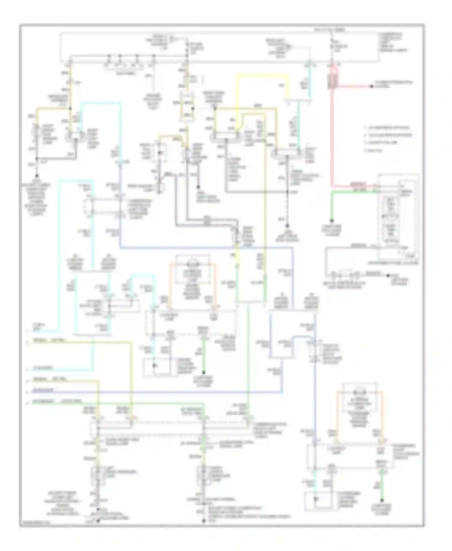 Wiring diagram driver outside rearview mirror for Chevrolet Suburban XI (2007-2013)