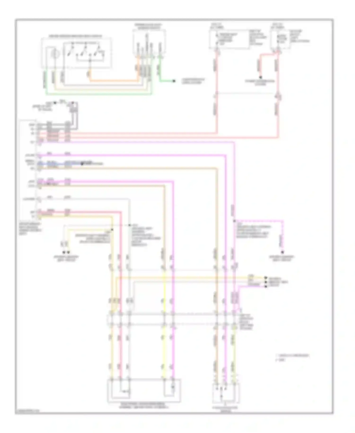 Wiring diagram driver's memory seat circuit for Chevrolet Suburban XI (2007-2013)