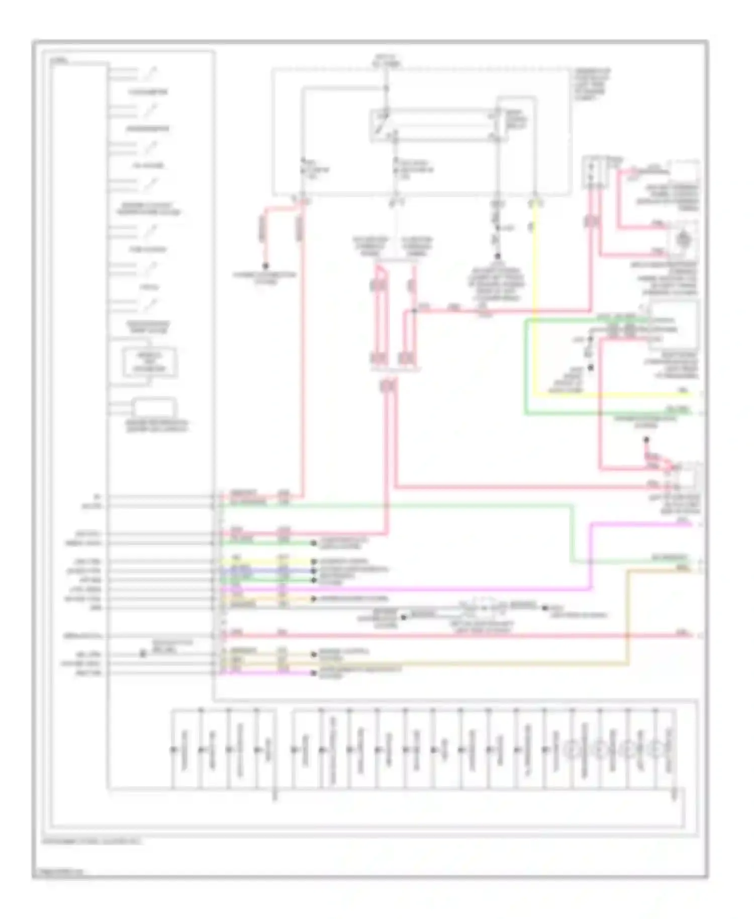 Wiring diagram engine control system for Chevrolet Suburban XI (2007-2013)