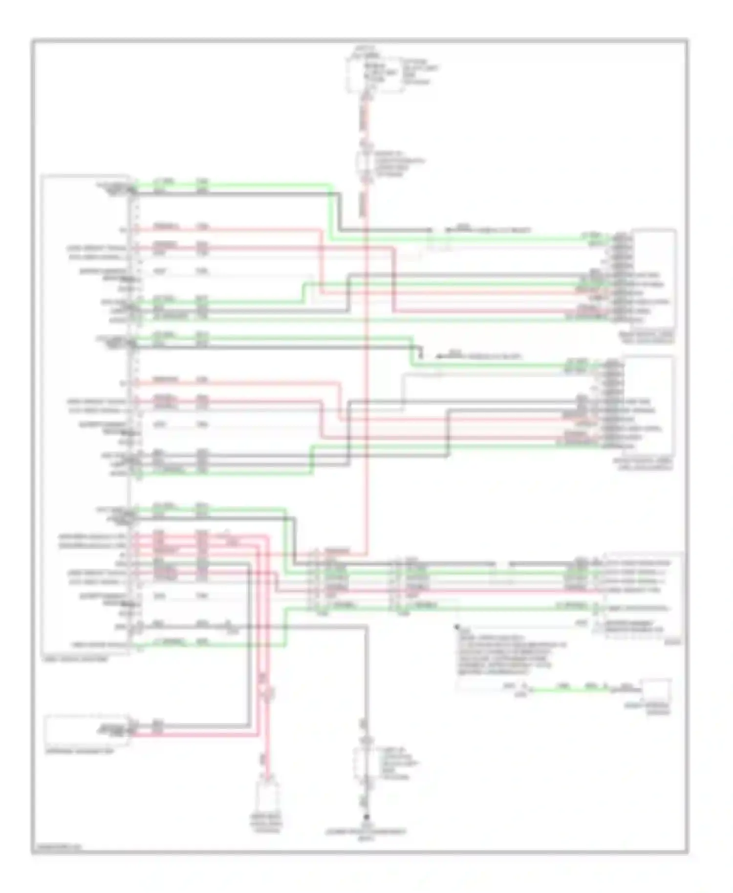 Wiring diagram gnd gnd video mode signal 15 16 for Chevrolet Suburban XI (2007-2013)