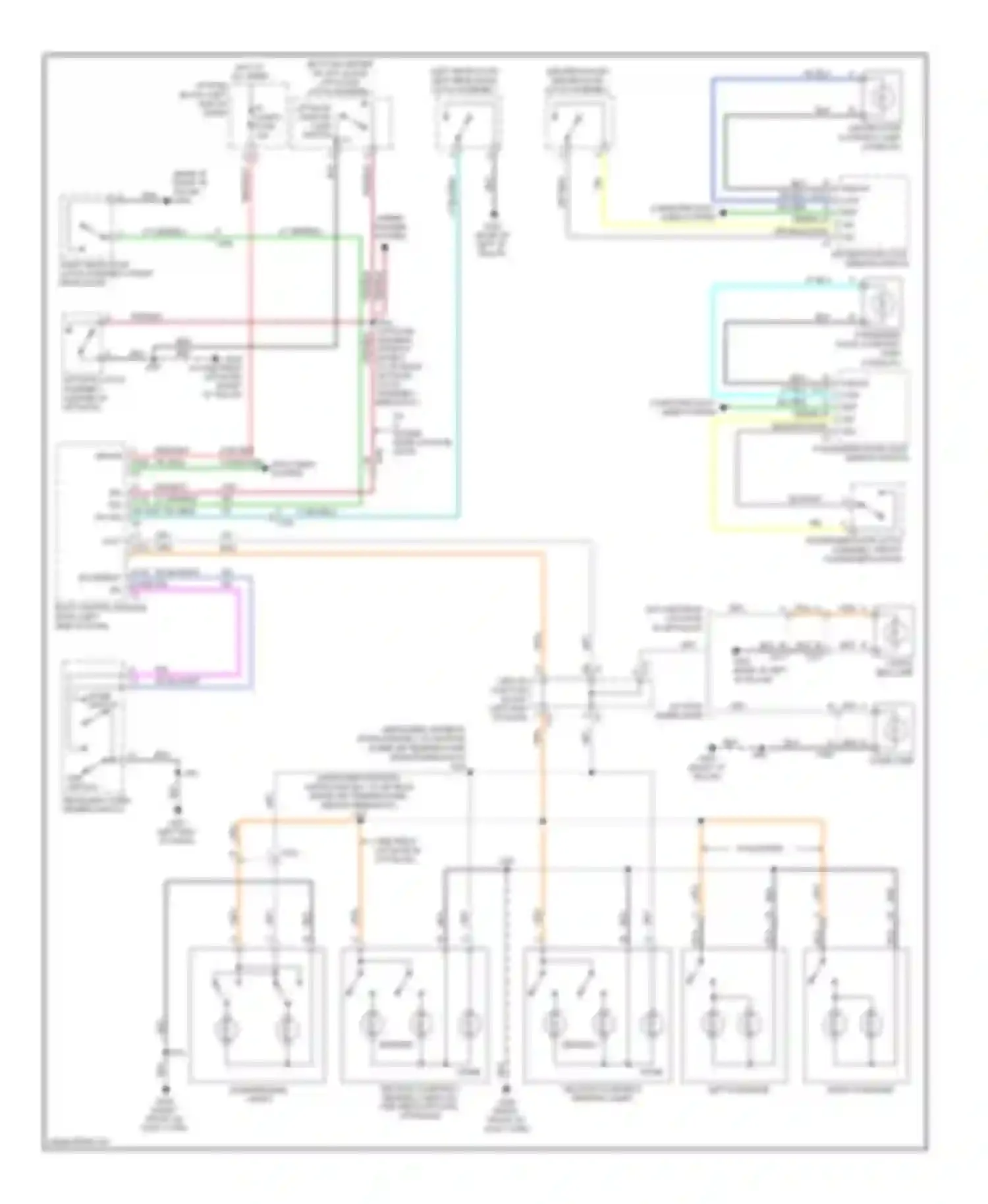 Wiring diagram headlamp, panel dimmer switch for Chevrolet Suburban XI (2007-2013)