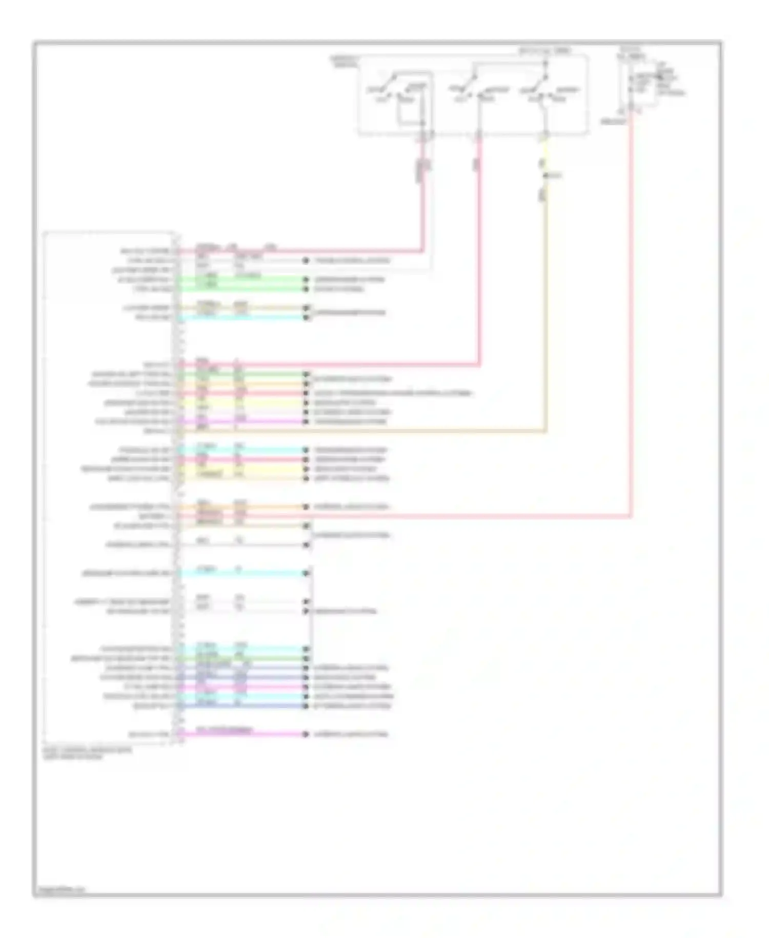 Wiring diagram headlamp sw park lamp sig for Chevrolet Suburban XI (2007-2013)